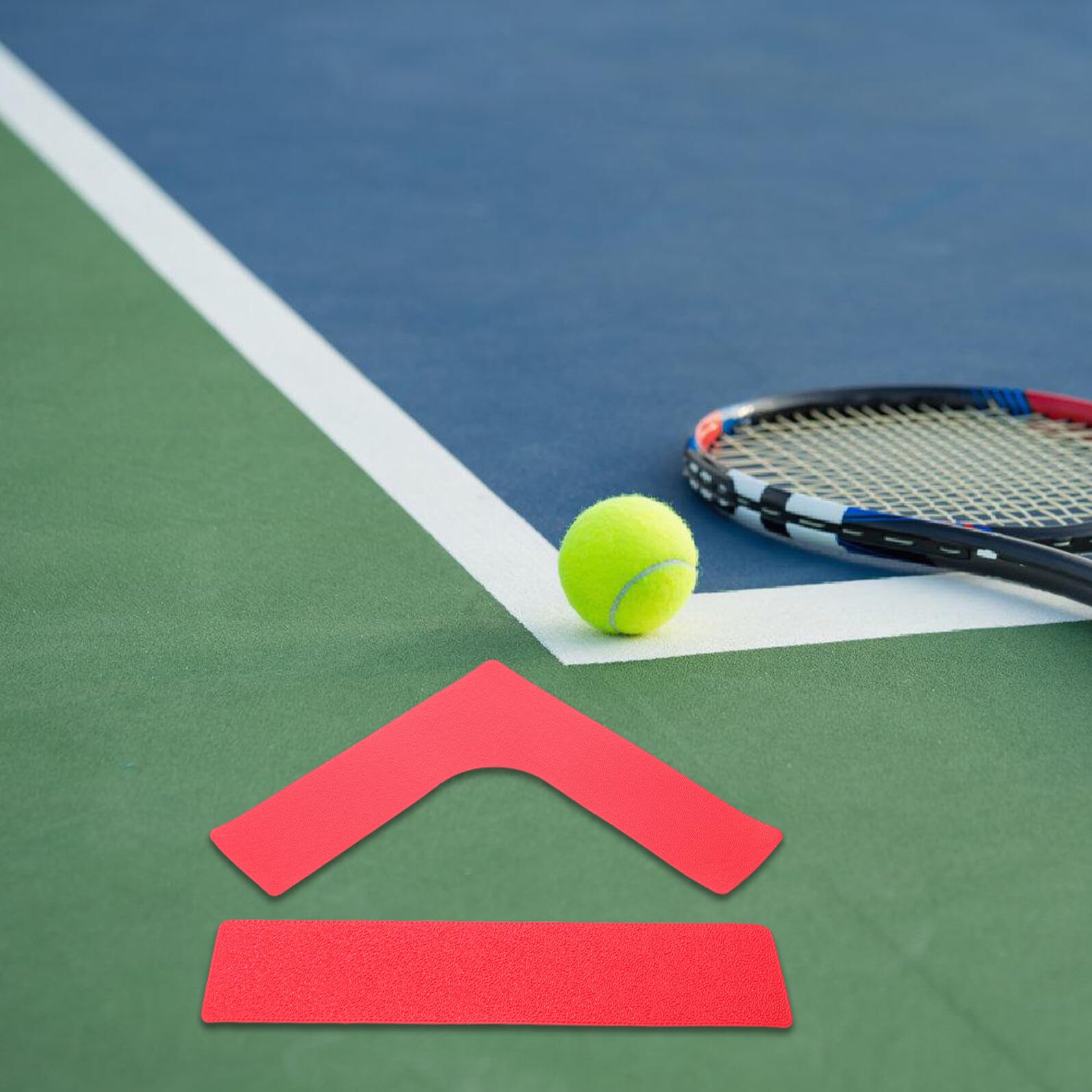 Trwałych Linii Do Oznaczania Kortu Tenisowego i Pickleball Zestaw Markerów Granicznych Odpornych Ścieranie UV Do Użytku Zewnątrz i Wewnątrz Precyzyjne Oznaczenia dla Treningu i