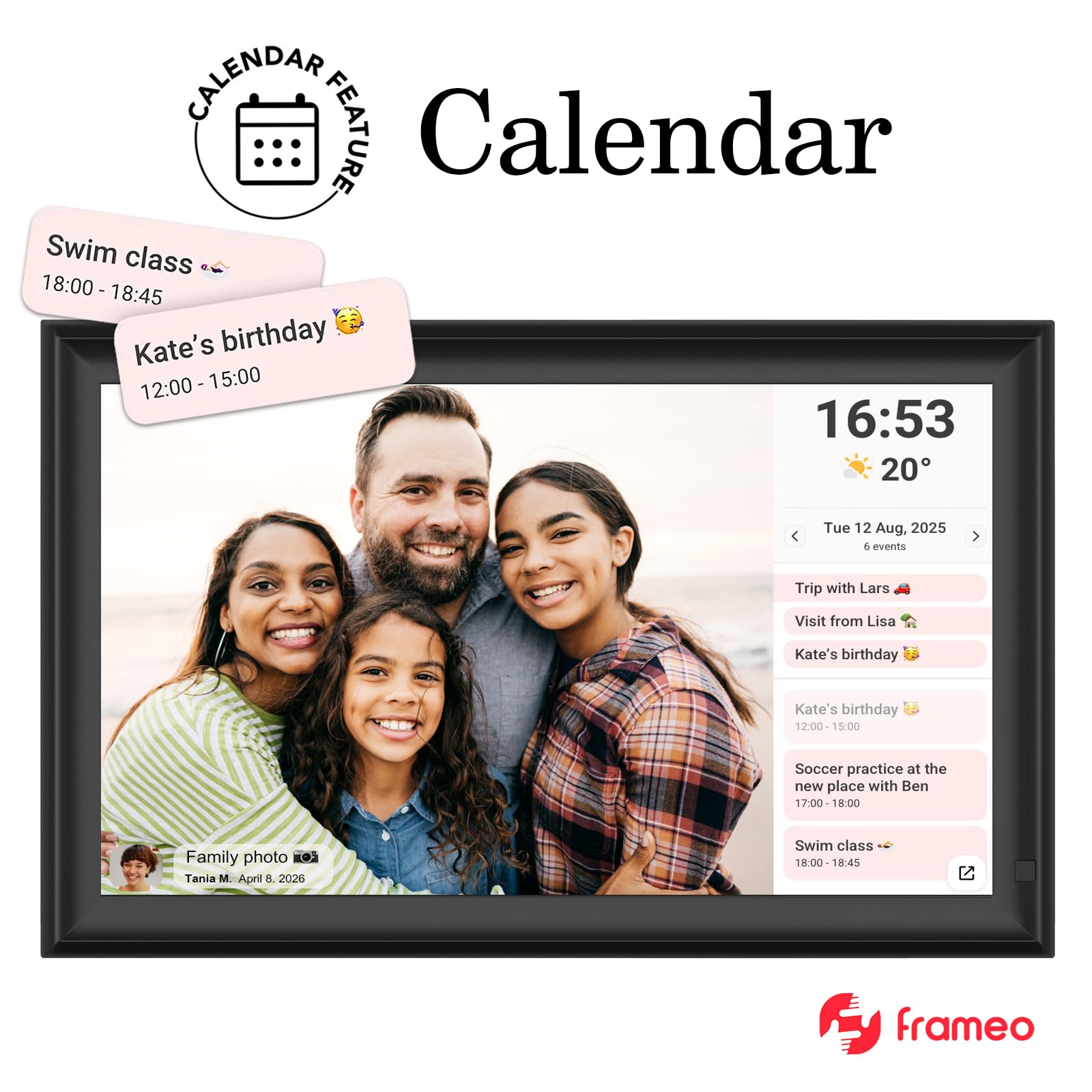 Amazon.co.jp: 32GB 15.6inch FRAMEO Digital Photo Frame with