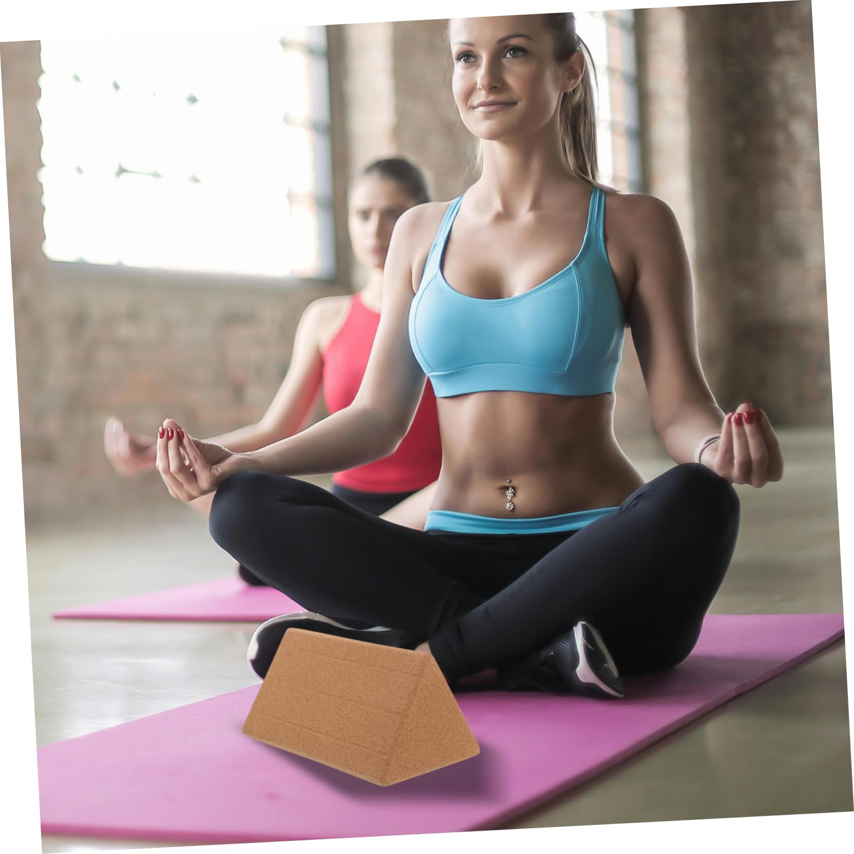 Bloque de Entrenamiento de Yoga Triangular de Corcho