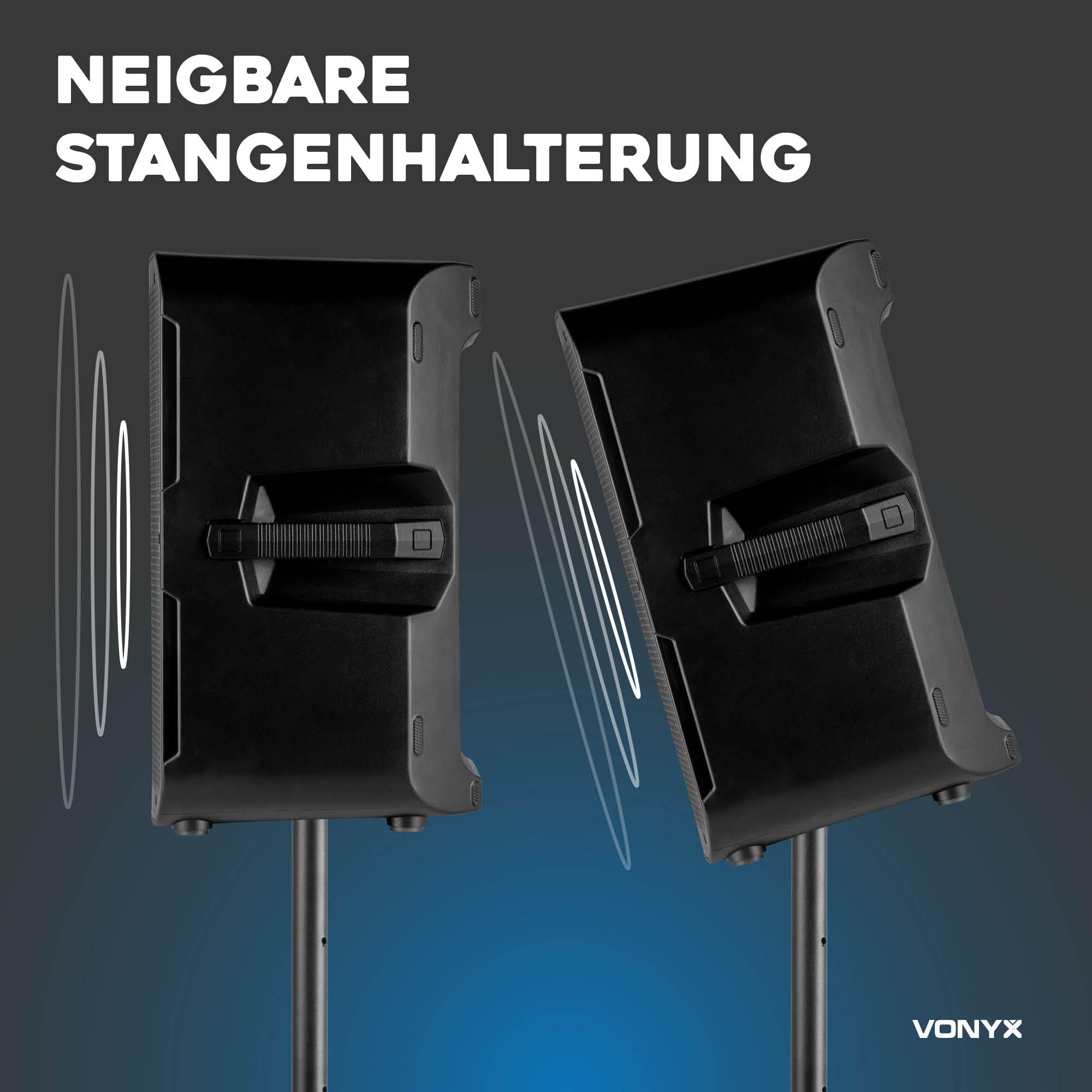 Vonyx VD715A PA Lautsprecher Aktiv 900W – Bluetooth Lautsprecher Groß mit DSP – DJ Boxen für Party & Bühne – PA Anlage Komplettset – Aktivboxen mit Bi-Amping – Musikbox Groß mit TWS