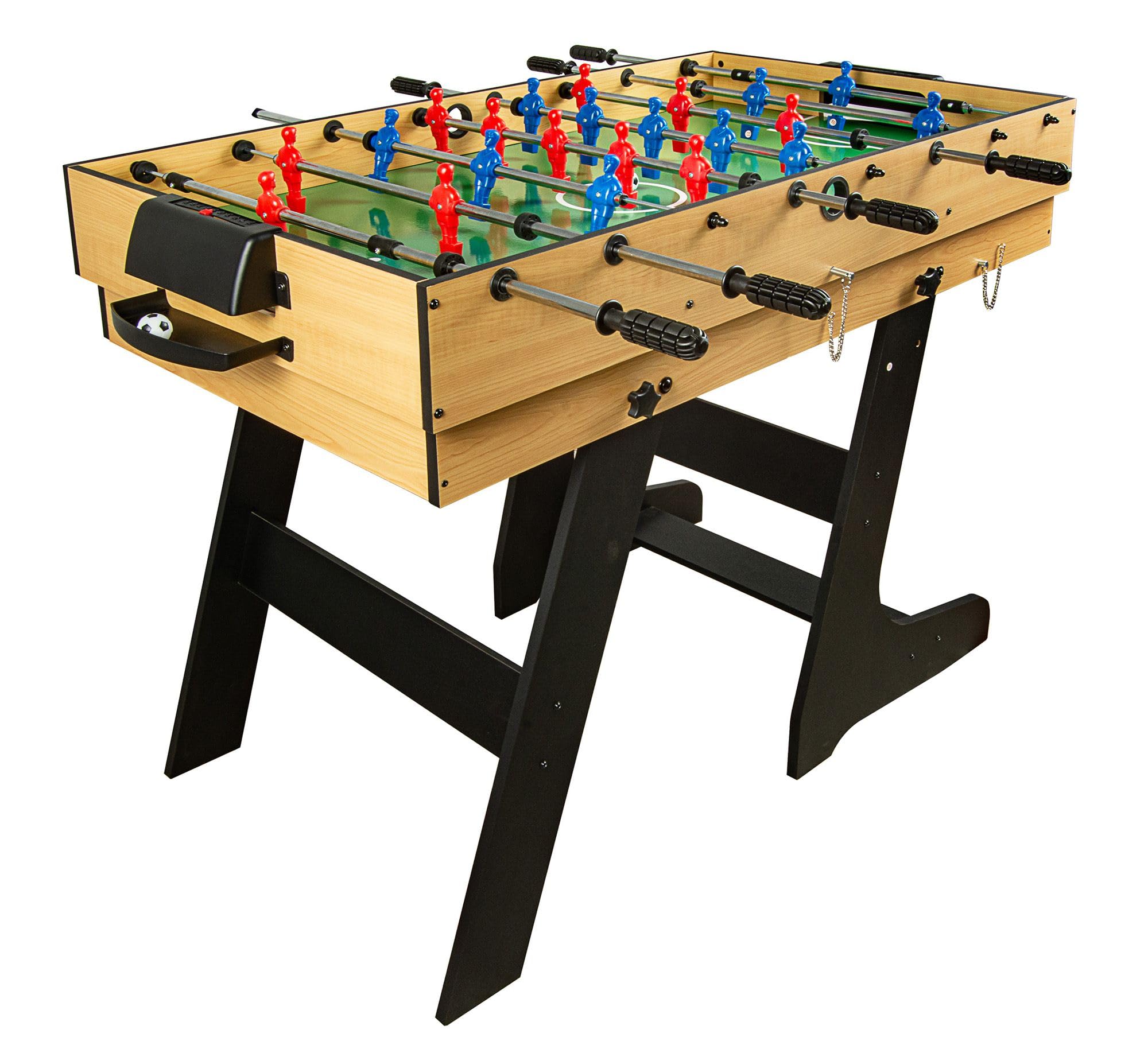 HOMASIS 4 En 1 Table Multi-Jeux Avec Baby-Foot, Billard