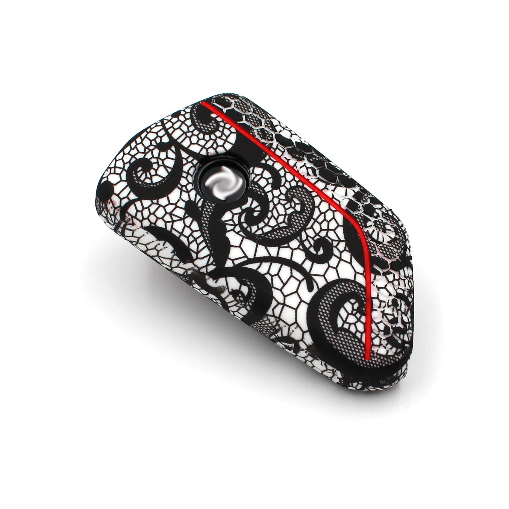 VF Key Case for 3-Button Car Key, Silicon Cover, Key Cover, Protective Cover (Abstract) - Image 2