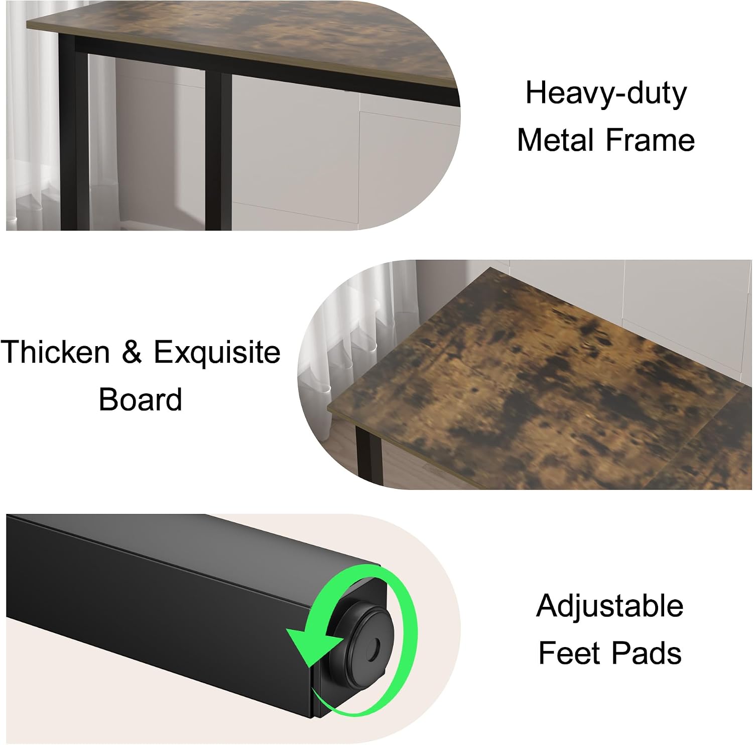Okeysen Conference Room Table Set of 2, Modern Office Meeting Table, Rectangle Meeting Seminar Desk for Boardroom, Long Business Tables (Brown, 55.12"x23.62"x29.53")