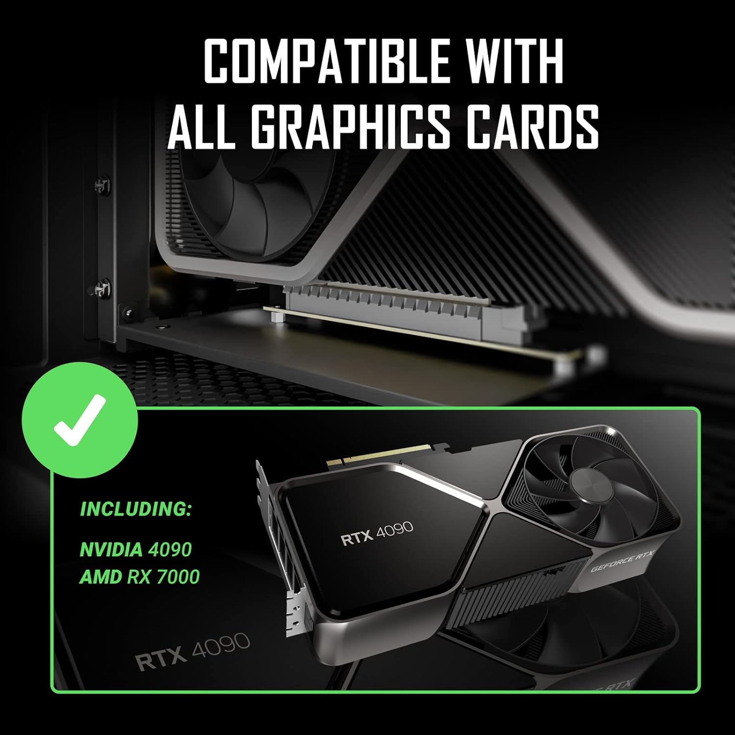 Antec PCI-E 4.0 Riser Cable White RTX4090 RX6950XT Tested PCIe 4.0 x16 High Speed Flexible Card Extension Port 90 Degree Adapter Black 200mm Compatible with RTX4090, RTX4070ti, RTX3090ti, RTX3090