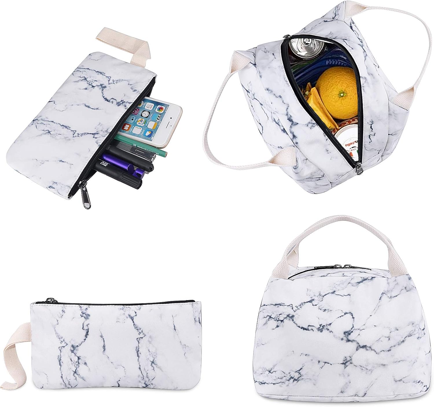 School Backpack for Teen Girls, Bookbag with Lunch Box and Pencil Case - Image 3