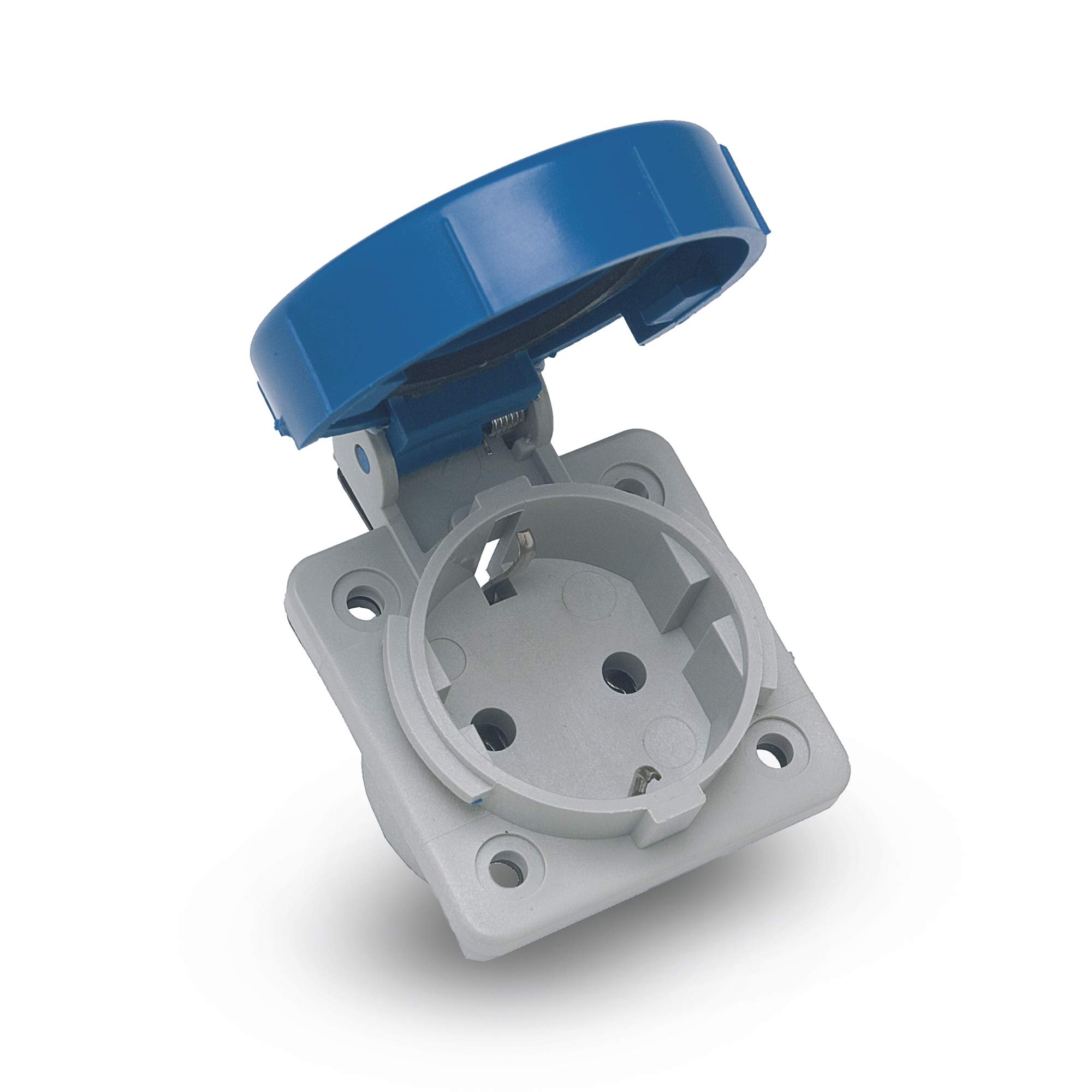 Famatel Blue Recessed Base | Ip67 | 2P+Ttl | 16A | 250V |