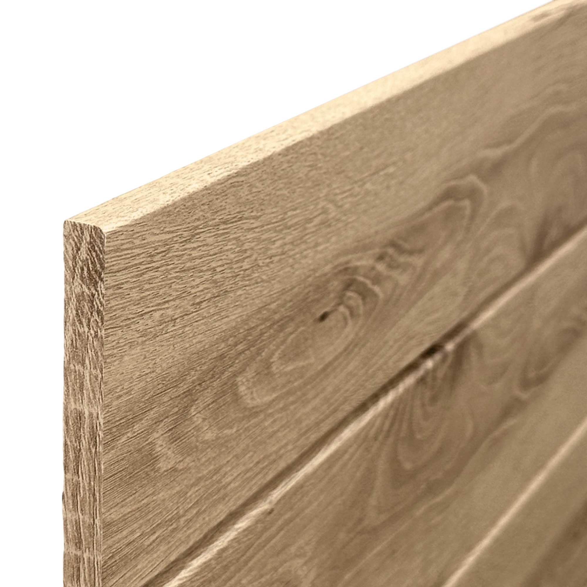 DHOME Tête de lit en Bois recyclé MDF Lit Horizontal en Palettetes Ferrures incluses (210cm Double, Bois Cambrien)