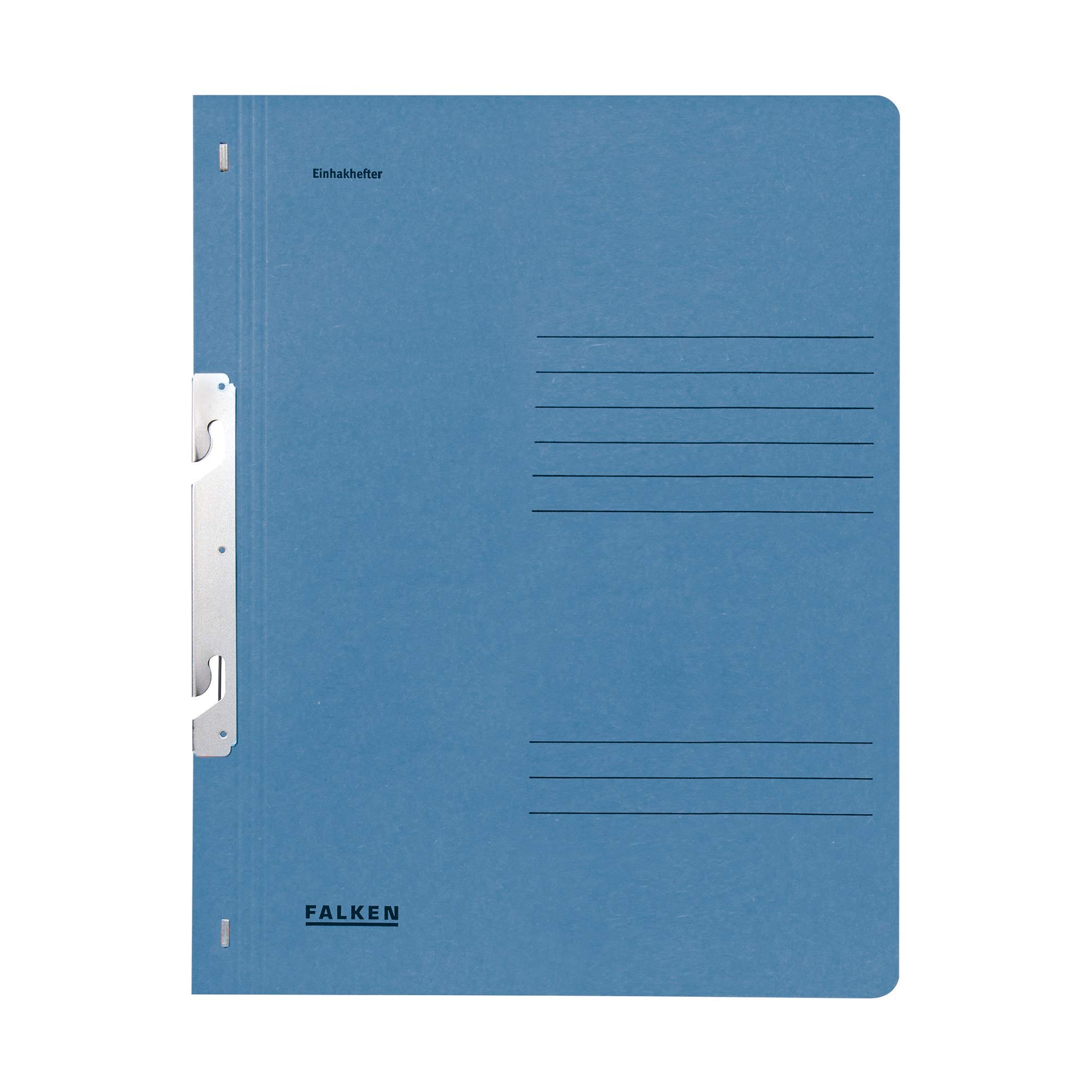 Exacompta - Ref 80004070001F - FALKEN - Hook-In Bottom-Up Flat Files - A4 (210 x 297mm) in Size, Blue Angel Certified, 250gsm Recycled Manilla - Blue (Pack of 50)