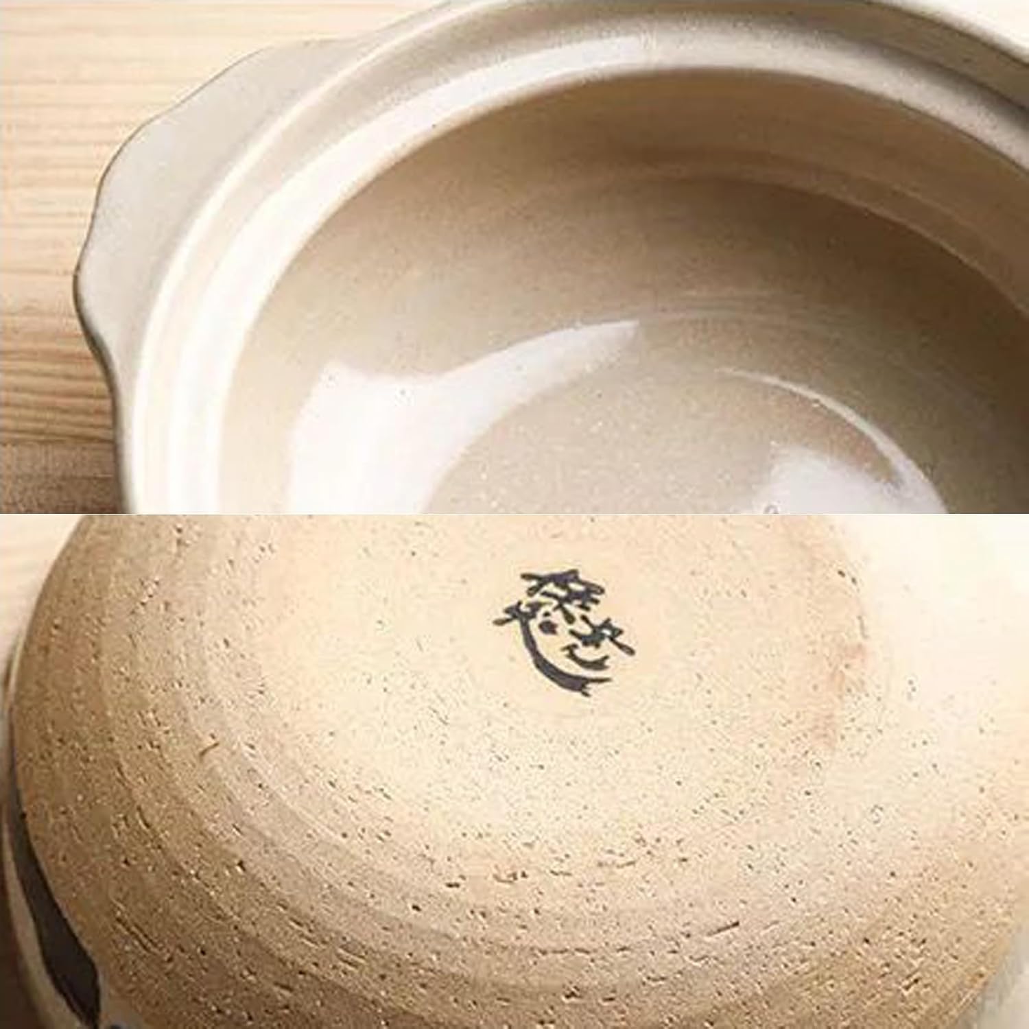 Grande Casseruola in Ceramica con Coperchio - 800 Ml, Pentola in Terracotta, Casseruola Rotonda con Manico, Ideale per Cuocere al Forno E Servire Deliziosi Pasti Black, White, Blue 800ML