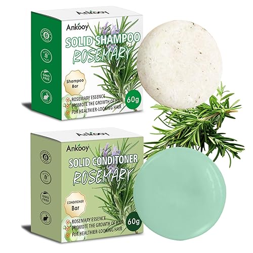 Miniatura 12 de Paquete de 2 Barras de Champú y Acondicionador de Agua de Arroz, Alto Contenido de Proteínas para Cabello Dañado, Crecimiento del Cabello