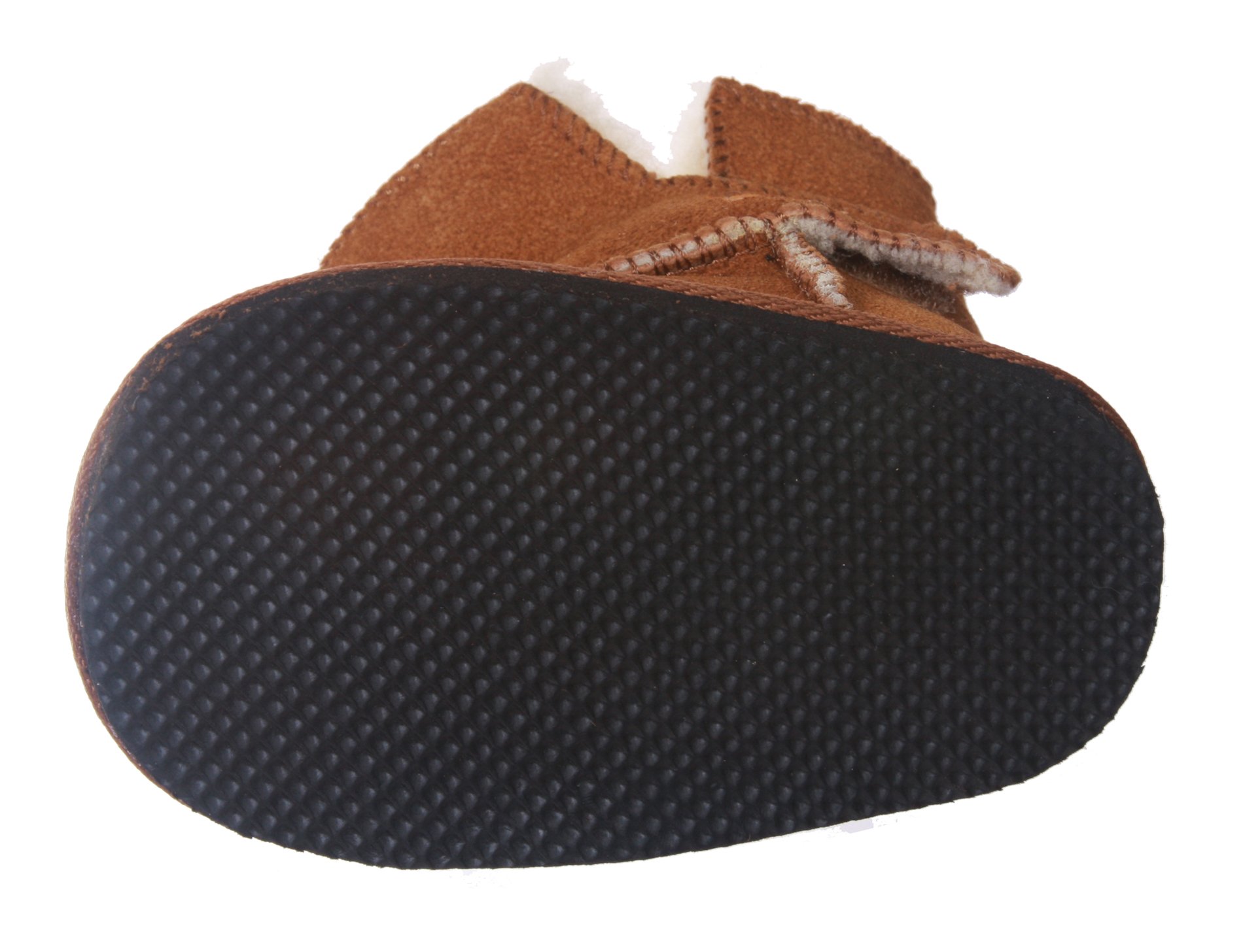 NINO Infants' Genuine Suede Shearling EVA outsole Boots Size: S - (0-8 Months) Color: Chestnut