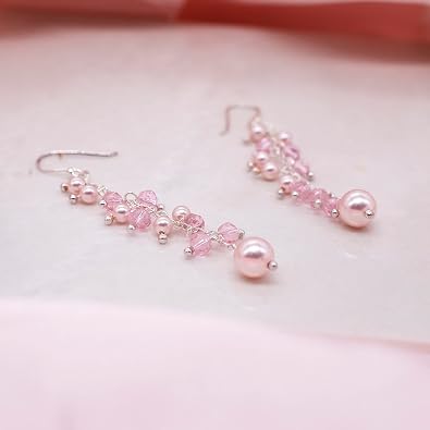Tuscany Silver Orecchini Pendenti In Argento 925 Con Perla Naturale E Zirconia - Confezione Regalo