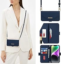 【Hamany】 iPhone 14 Case, Book-Style, Shoulder, Mirror, Smartphone Case, iPhone 14, with Strap, Mirror, Card Storage, Wallet, iPhone 14 Case, Crossbody Case, Shoulder, Neck, Diagonal Strap, Shockproof