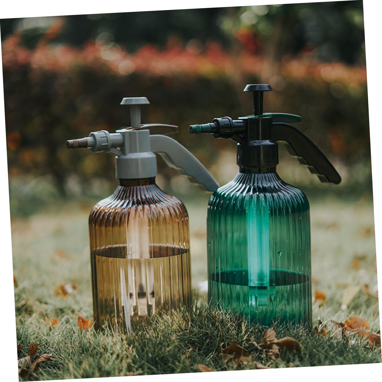 Yardwe 2stücke Handbewässerungssprüher Aus Kunststoff Drucksprühflasche Für Garten Haushalt Multifunktionale Gießkanne Dunkelbraun Für Pflanzenpflege Friseursalons Mehr