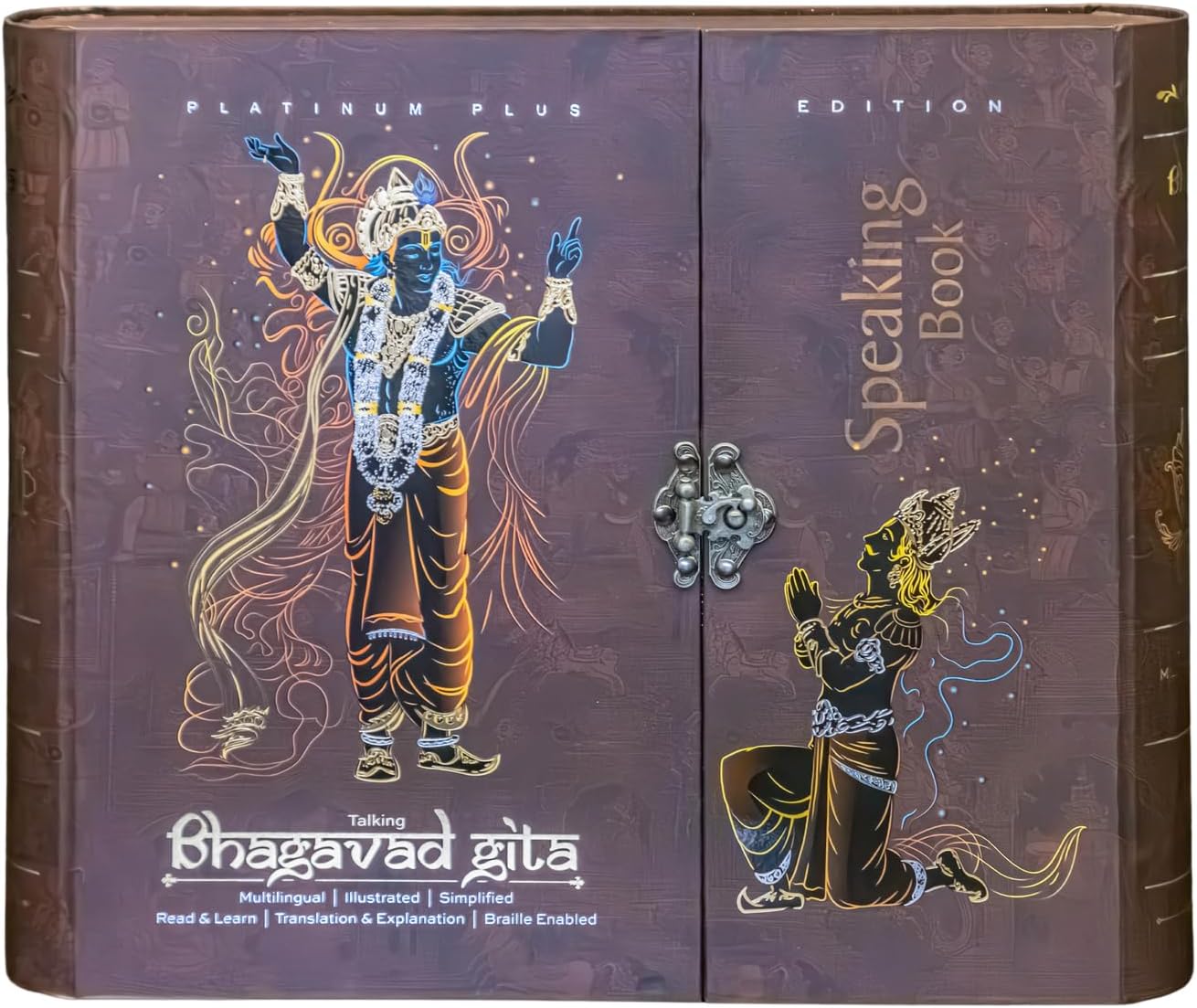 World's First Blessed Illustrated Speaking Bhagavad Gita in Hindi, English & Sanskrit Hardcover – Download: Registration Code, 1 January 2020