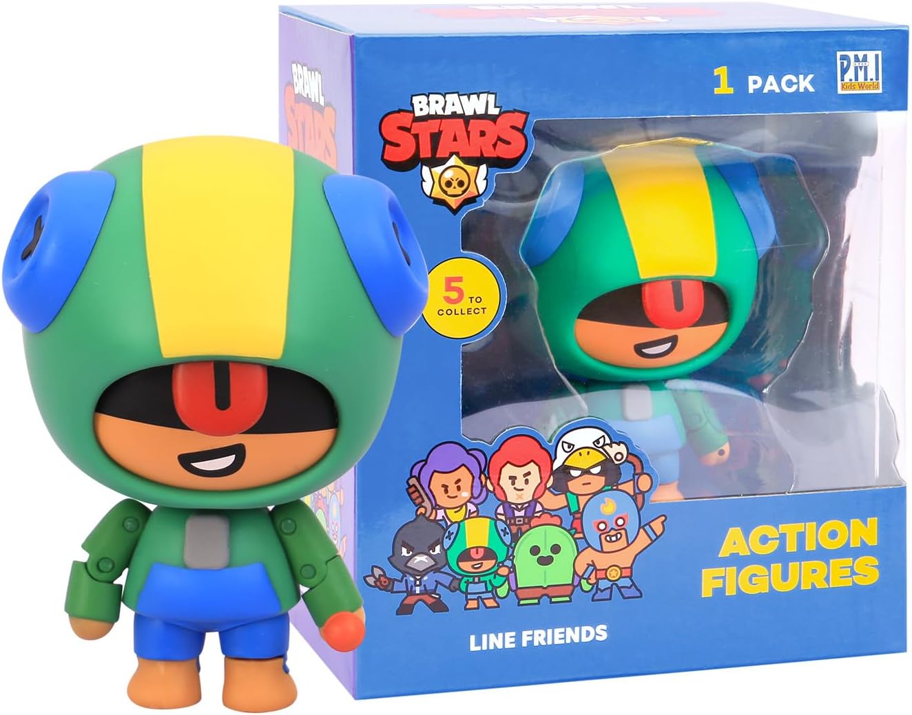 Brawl Stars Action Figure – Leon/Crow/Spike/Colt