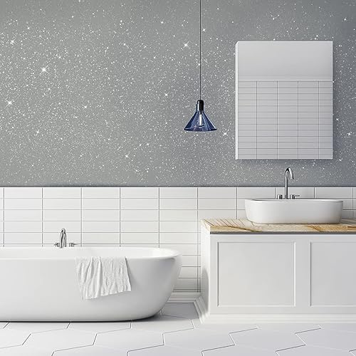 Miniatura 7 de Hemway Glitter Grout Tile Additive - Aditivo de lechada con purpurina para azulejos, 100 g 3.53 onzas, para azulejos de baño o cocina con exposición