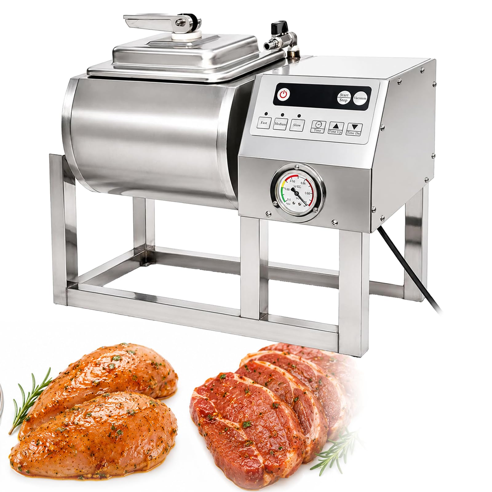 Marinador de Tambor de 20L y 40 LB para embutidos y carnes
