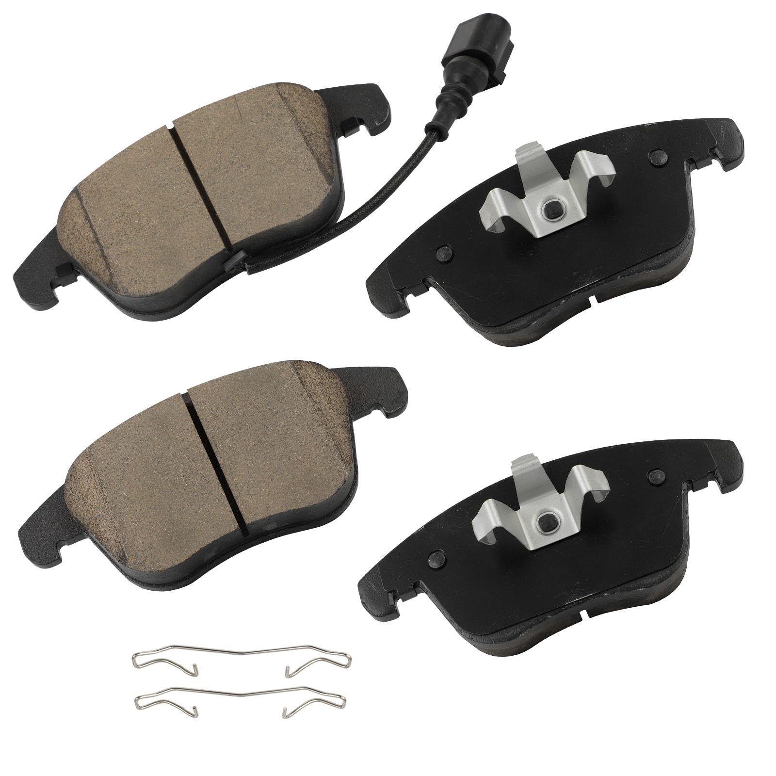 cciyu D1375 Brake Pads w/Hardware Front Disc Brake Pad Set