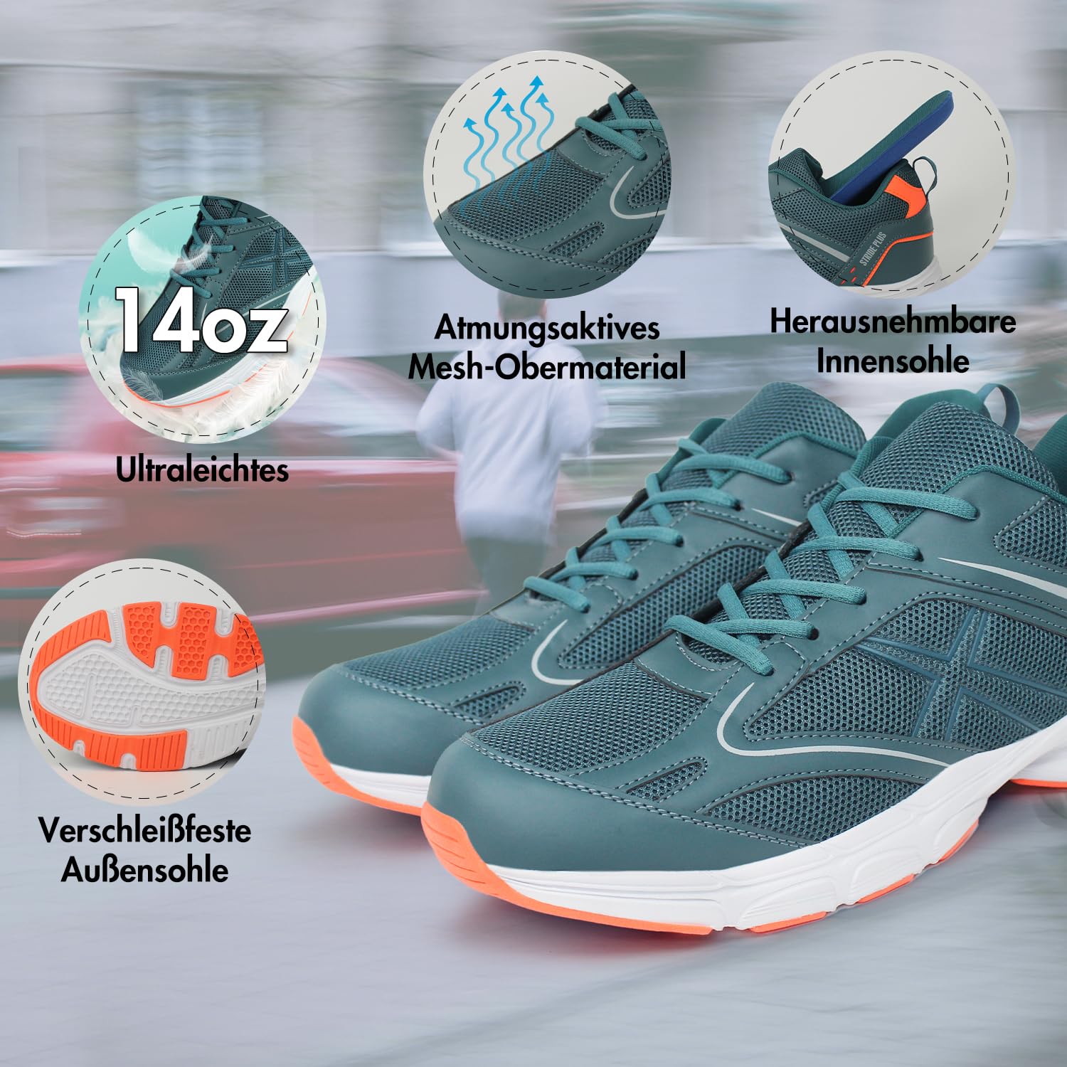 Hawkwell Chaussures de Sport légères et décontractées Pour Homme, Grandes Tailles, Tailles UE 47, 48, 49, 50, 51, 52, 53
