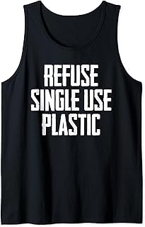 Refuse Single Use Say No To Plastic Ban Straws Suck Designer Tank Top
