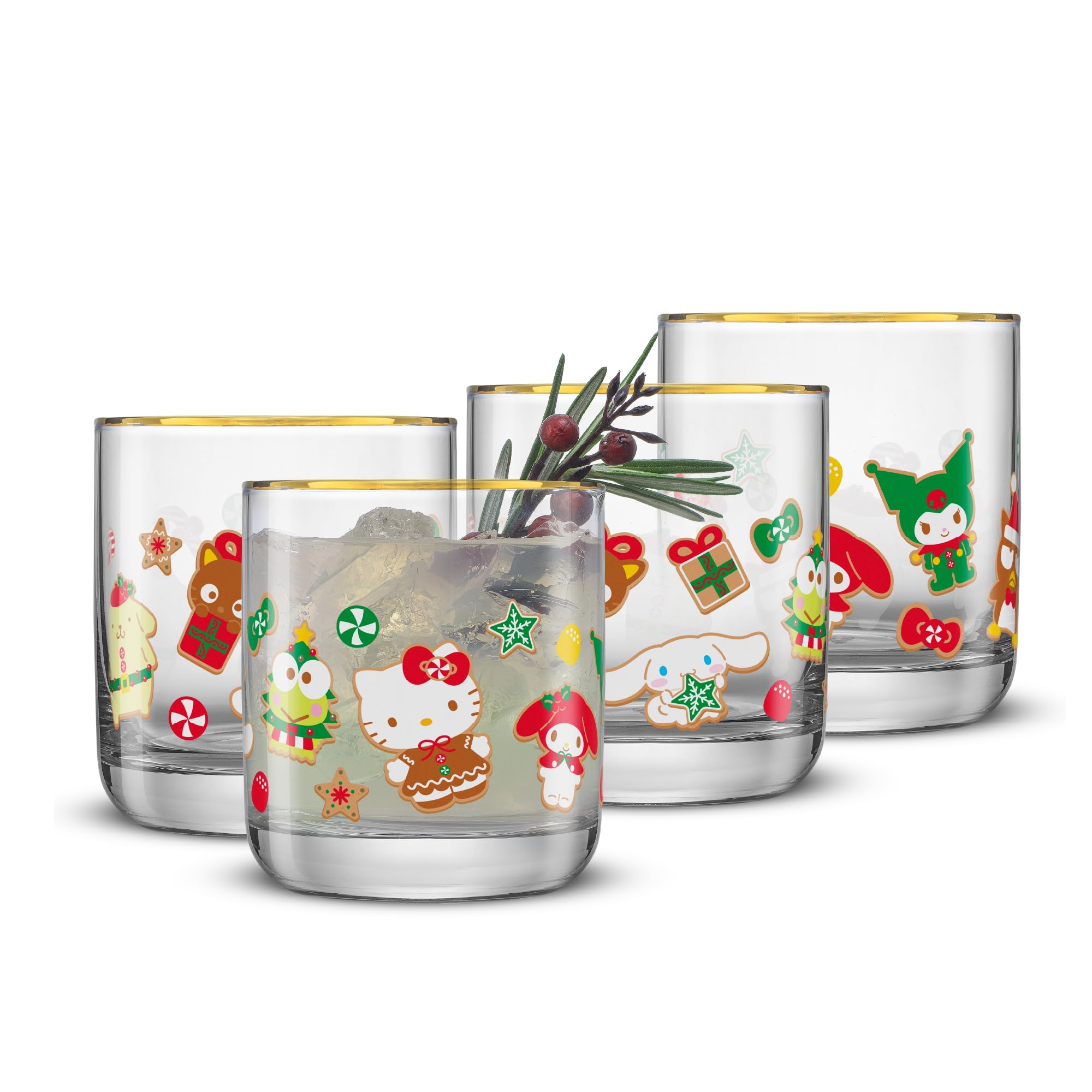 Verres Hello Kitty et ses amis pain d'épices gobelet eau jus de fruits