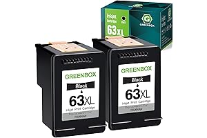 Remanufactured Ink Cartridge 63 Black Compatible with 2HP 5255