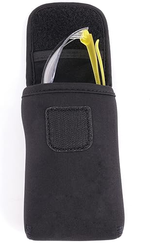 USA Gear Funda de seguridad para gafas protectoras con presilla reforzada para cinturón y mosquetón para 3M, Radians, Pyramex, Dewalt y más, ideal