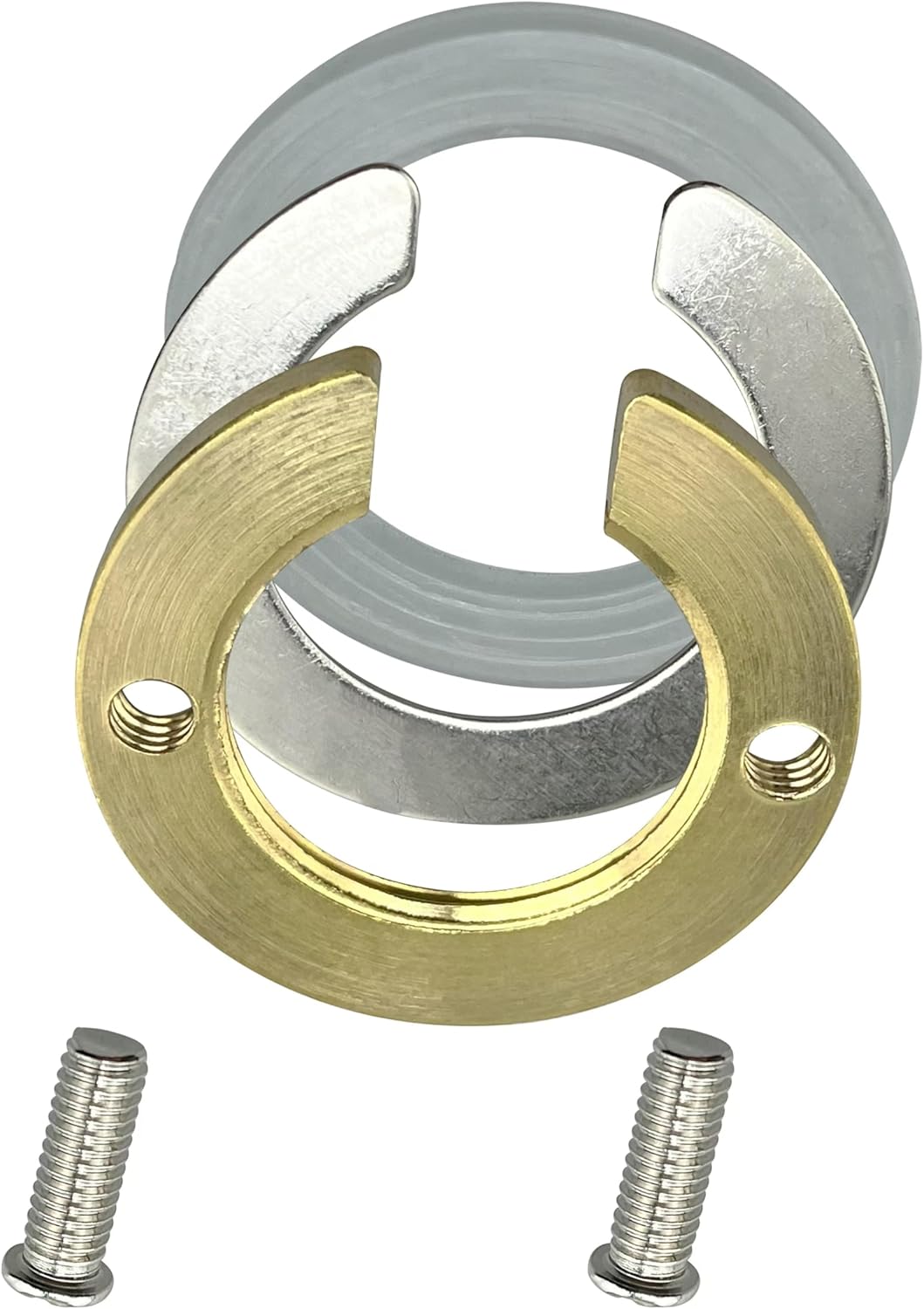 1set Faucet Fixing Nut Inside Diameter 1.22 inch/31mm Hot and Cold Faucet Fixing Tool Lock Nuts to Prevent Kitchen and Bathroom Faucets from Loosening (Brass)