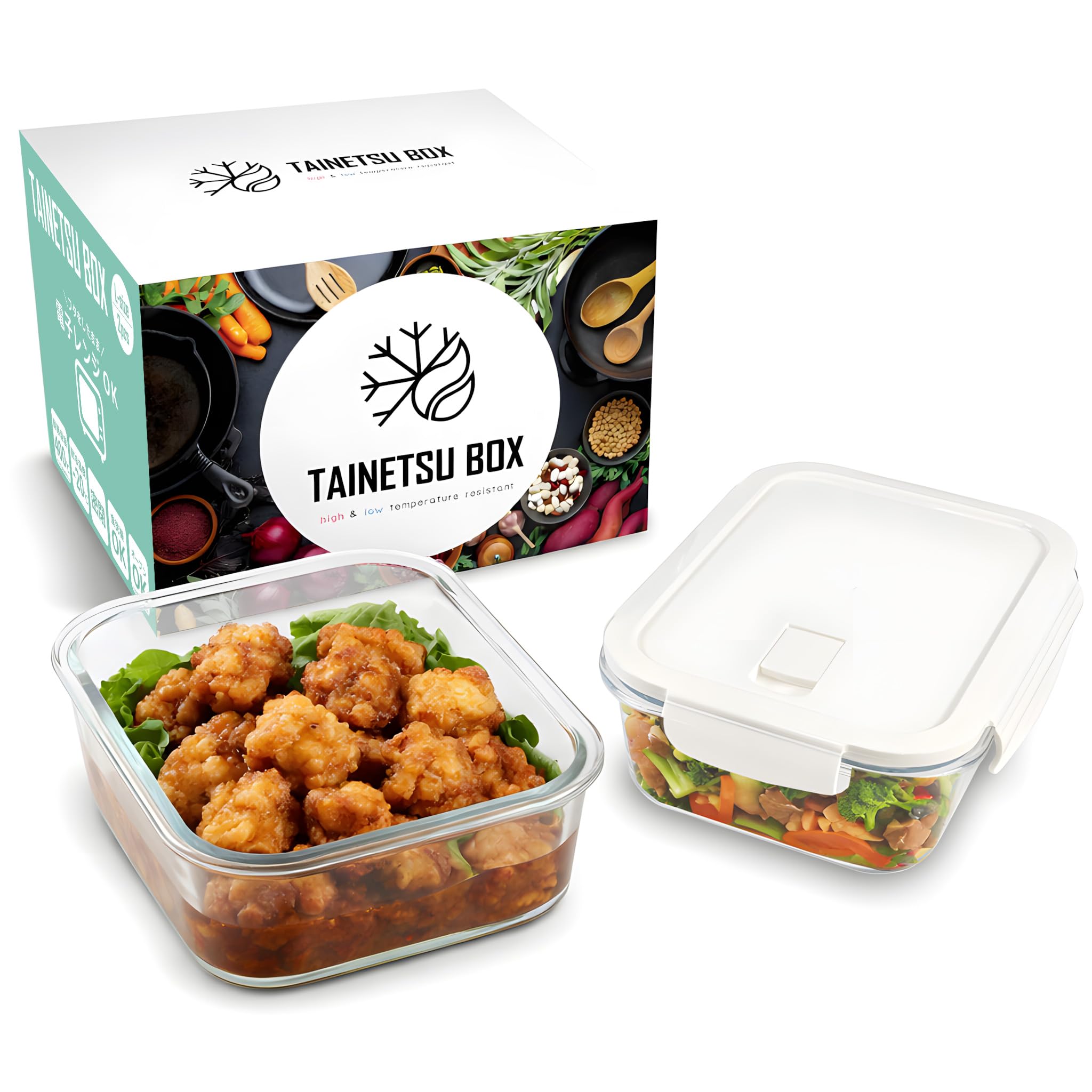 Amazon｜【フタをしたまま電子レンジOK】 耐熱ガラス 保存容器 ガラス