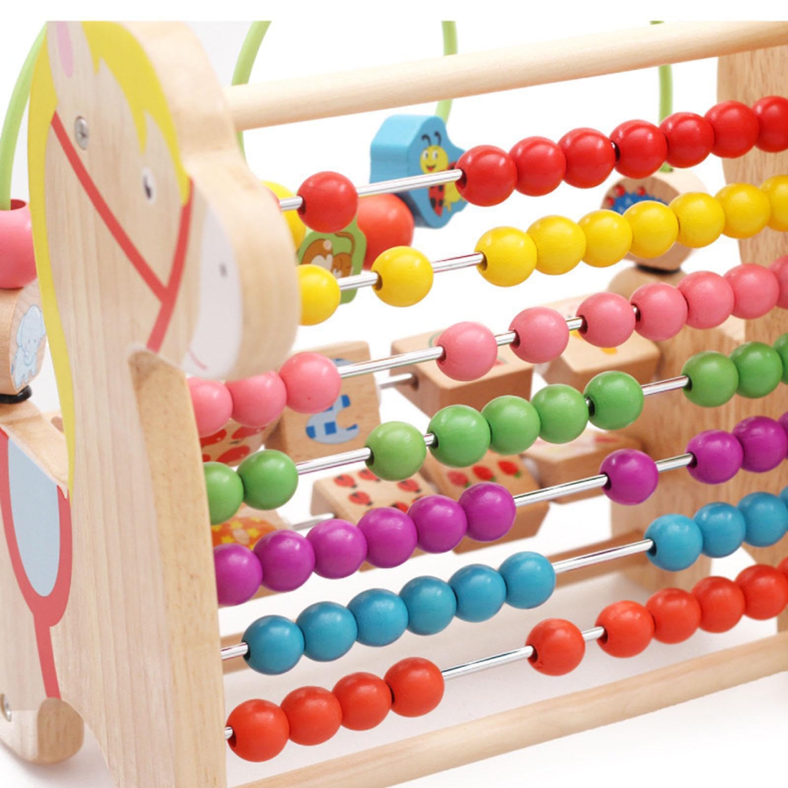 Labirinto di perline giocattolo per bambini piccoli giocattoli educativi giocattoli di perline in legno per neonati