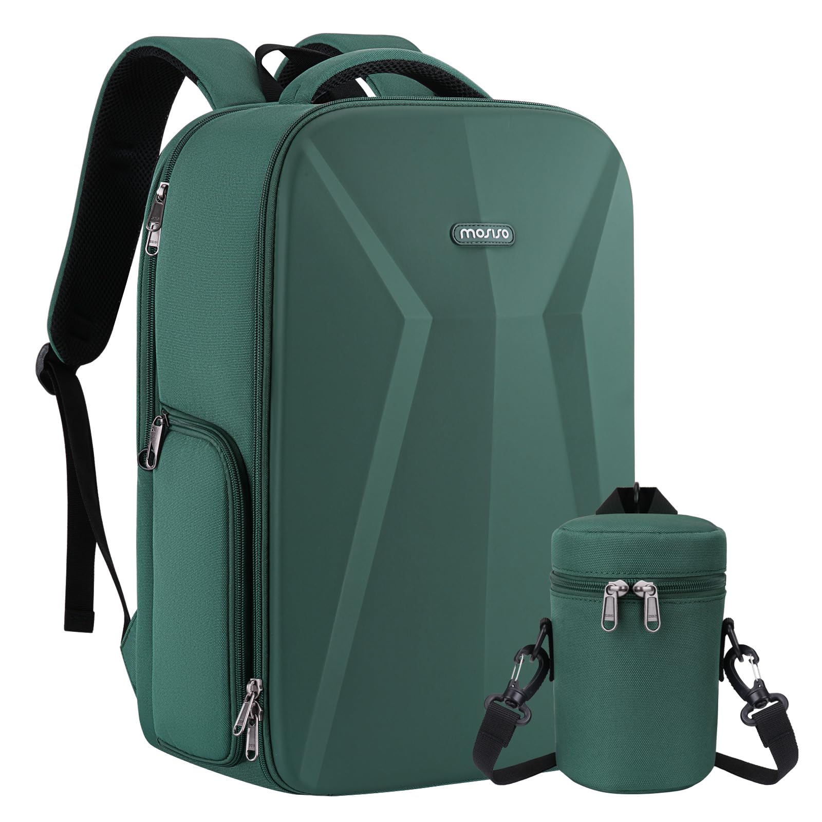 MOSISO Camera Backpack,Photography Camera Bag with Lens Pouch,Emerald Green