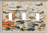 Vista 38 de Cubiertas Decorativas de Arte para Interruptores de Luz, Hojas de Otoño, Placa de Pared de Palanca Individual, Cubierta Decorativa de Interruptor