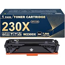 230X Toner Cartridges Compatible for HP W2300X Black Toner Cartridge with Chip Use for HP Color LaserJet Pro 4203dw 4203dn MFP 4303dw 4303fdw Printers, 1 Pack