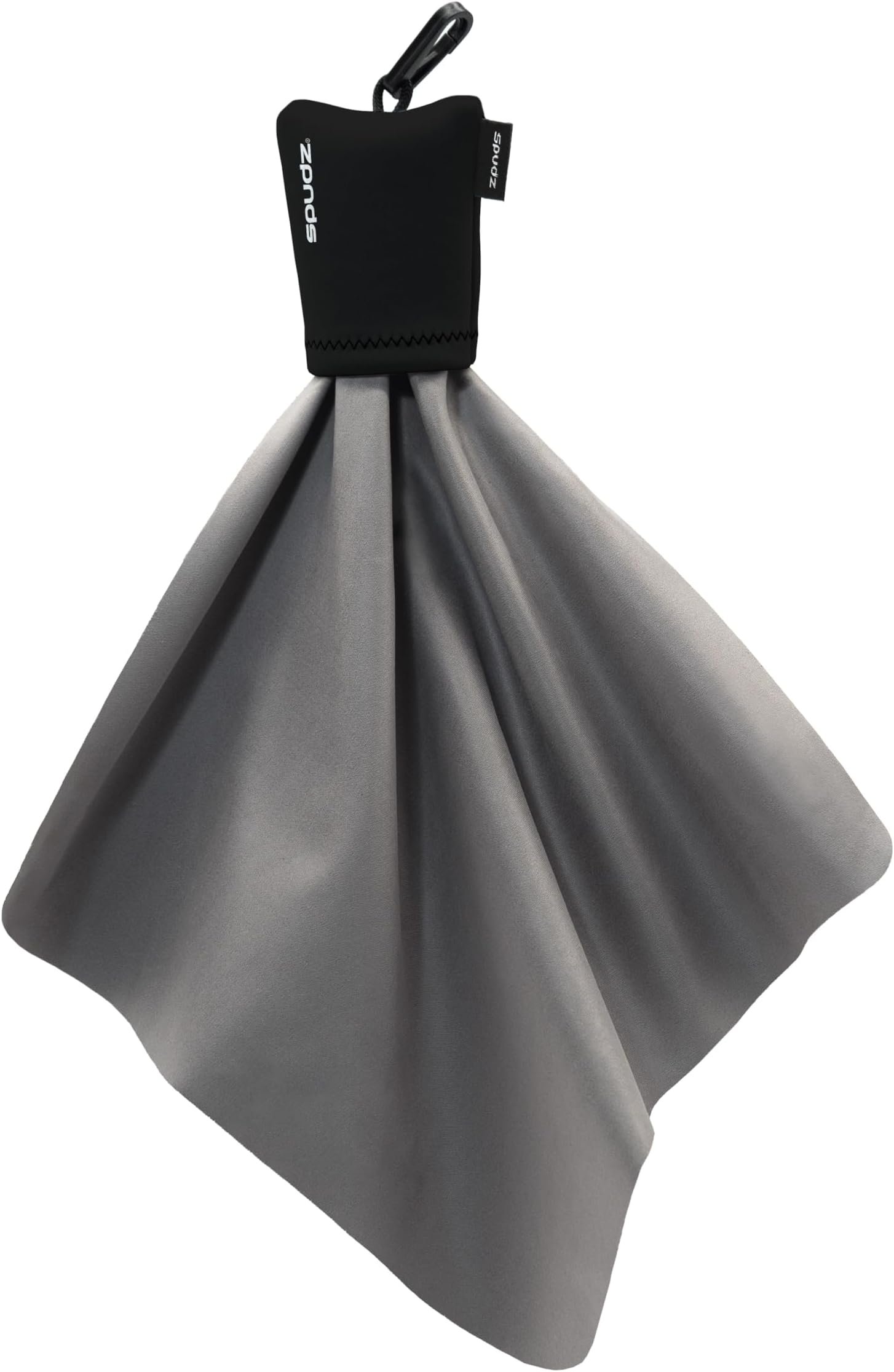 SPUDZSPBK20 10x10 Micro Fibre Lens Cloth In Pouch -Black