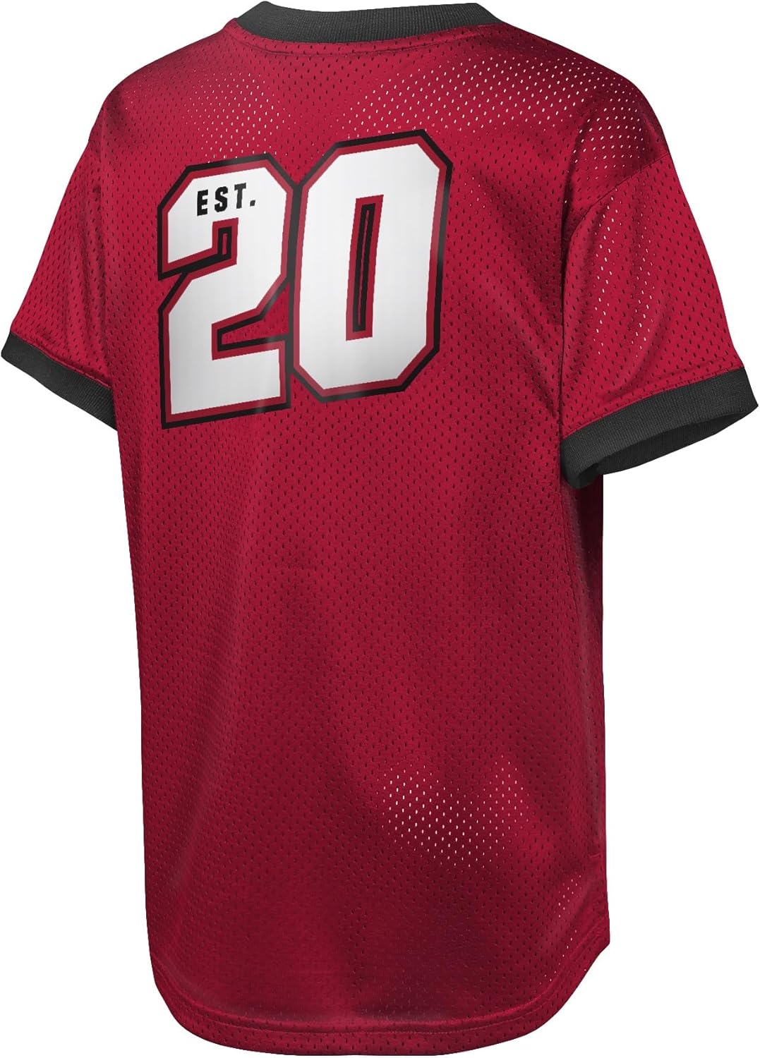 NFL Kids Youth Boys 8-20 Officially Licensed Division Established Team Color Mesh V-Neck Wordmark Primary Logo Jersey - Image 3