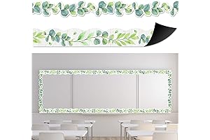 Eucalyptus Magnetic Bulletin Board Borders (12-Piece)
