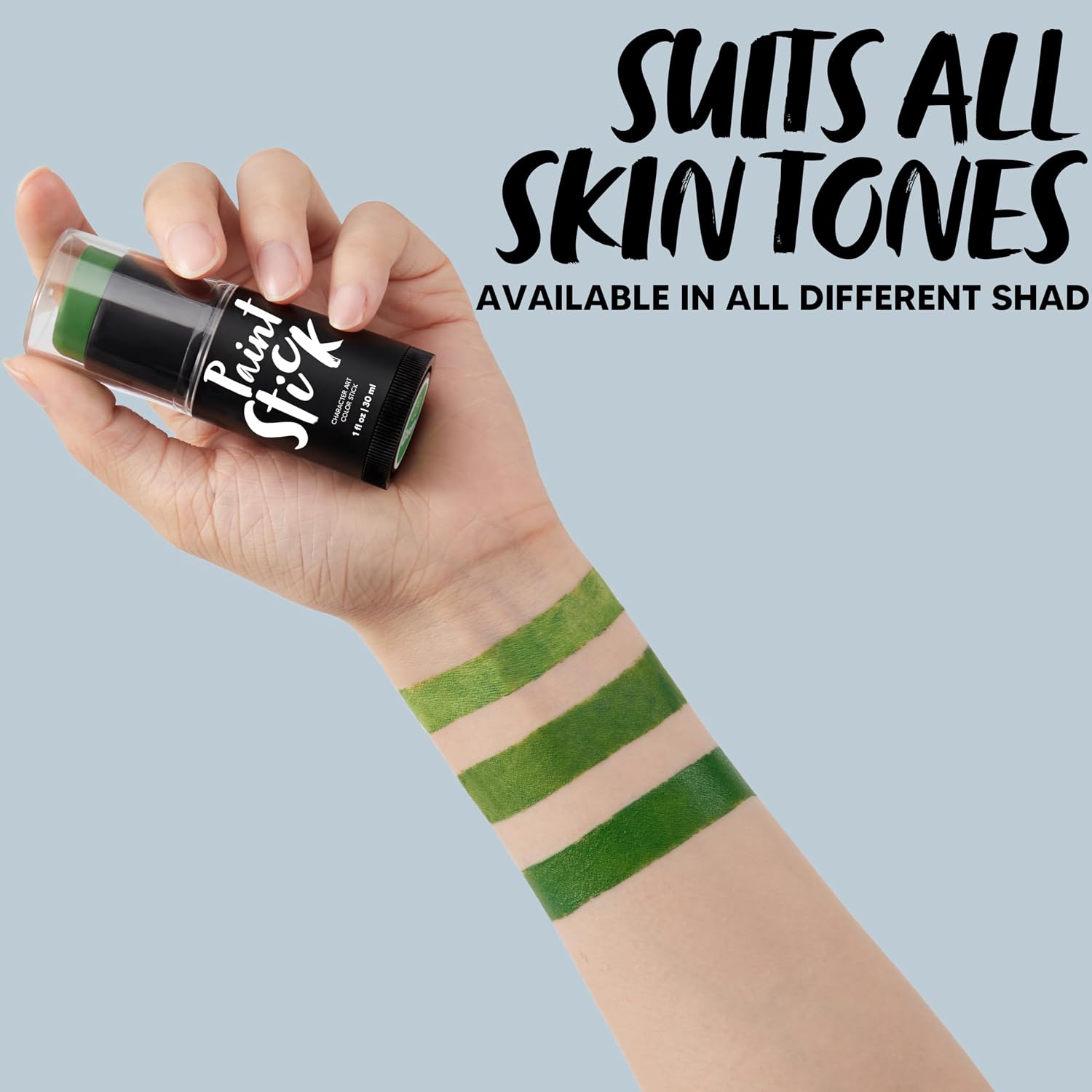 Spooktacular Creations Halloween Makeup Face Paint for Adult,Waterproof Body Foundation Paint for Halloween Eye SFX Cosplay Clown Makeup Costume Party Dress Up (1 Oz, Green )