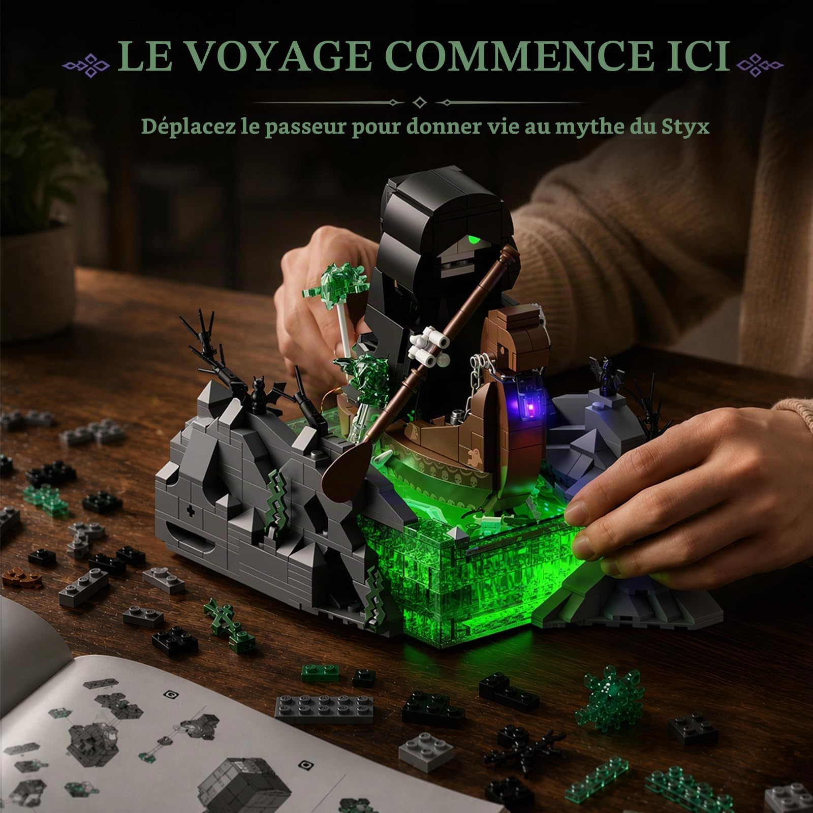 JMBricklayer Bateau de Charon – Blocs de construction pour adultes