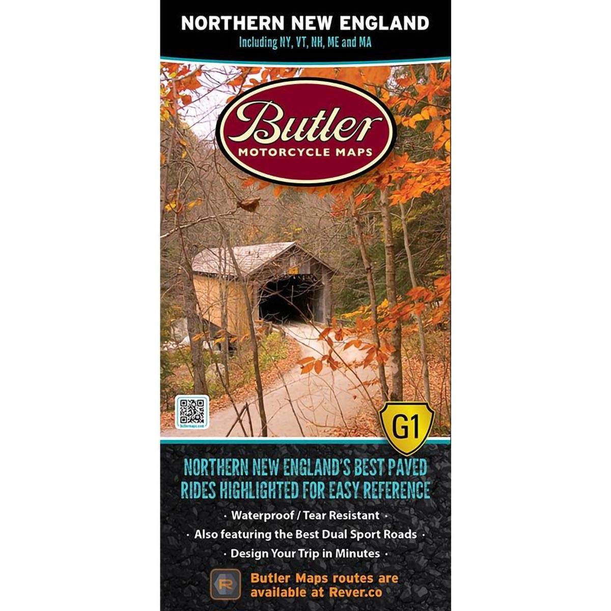 Butler Maps Northern New England Motorcycle Map