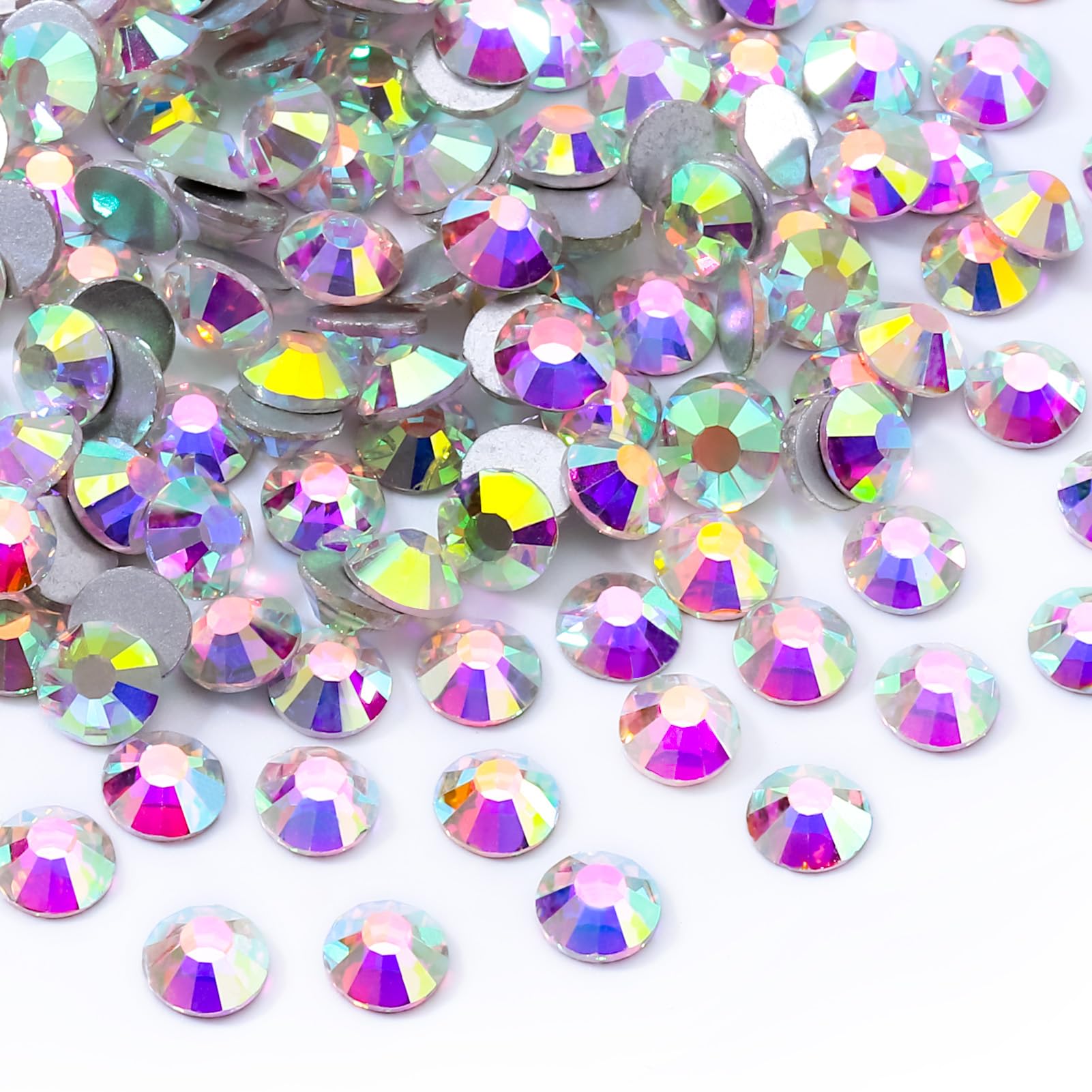 1440PCS Crystal AB SS12 Flatback Rhinestones (2.9–3.0mm)