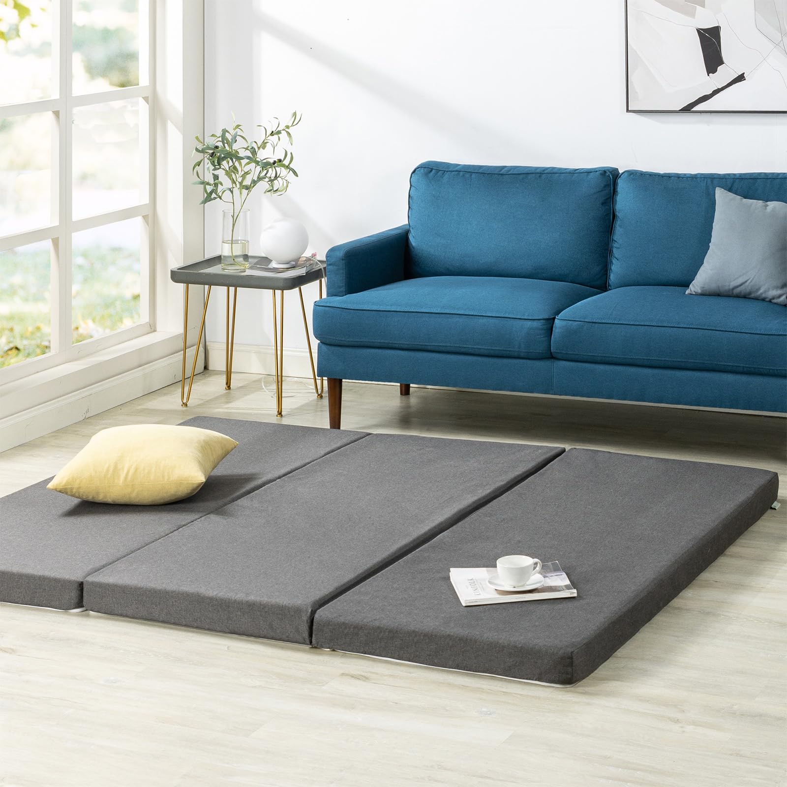 Amazon.co.jp: ZINUS 三つ折り 高反発 マットレス シングル 厚さ 9cm