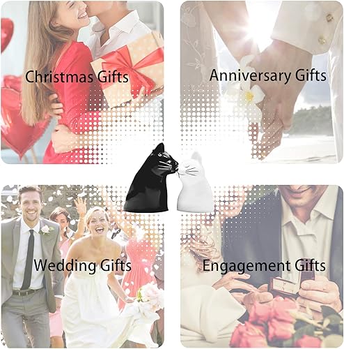 Miniatura 8 de BigNoseDeer Regalos para parejas, bonita taza de café de cerámica a juego para parejas, regalos de boda, regalo de aniversario de compromiso para