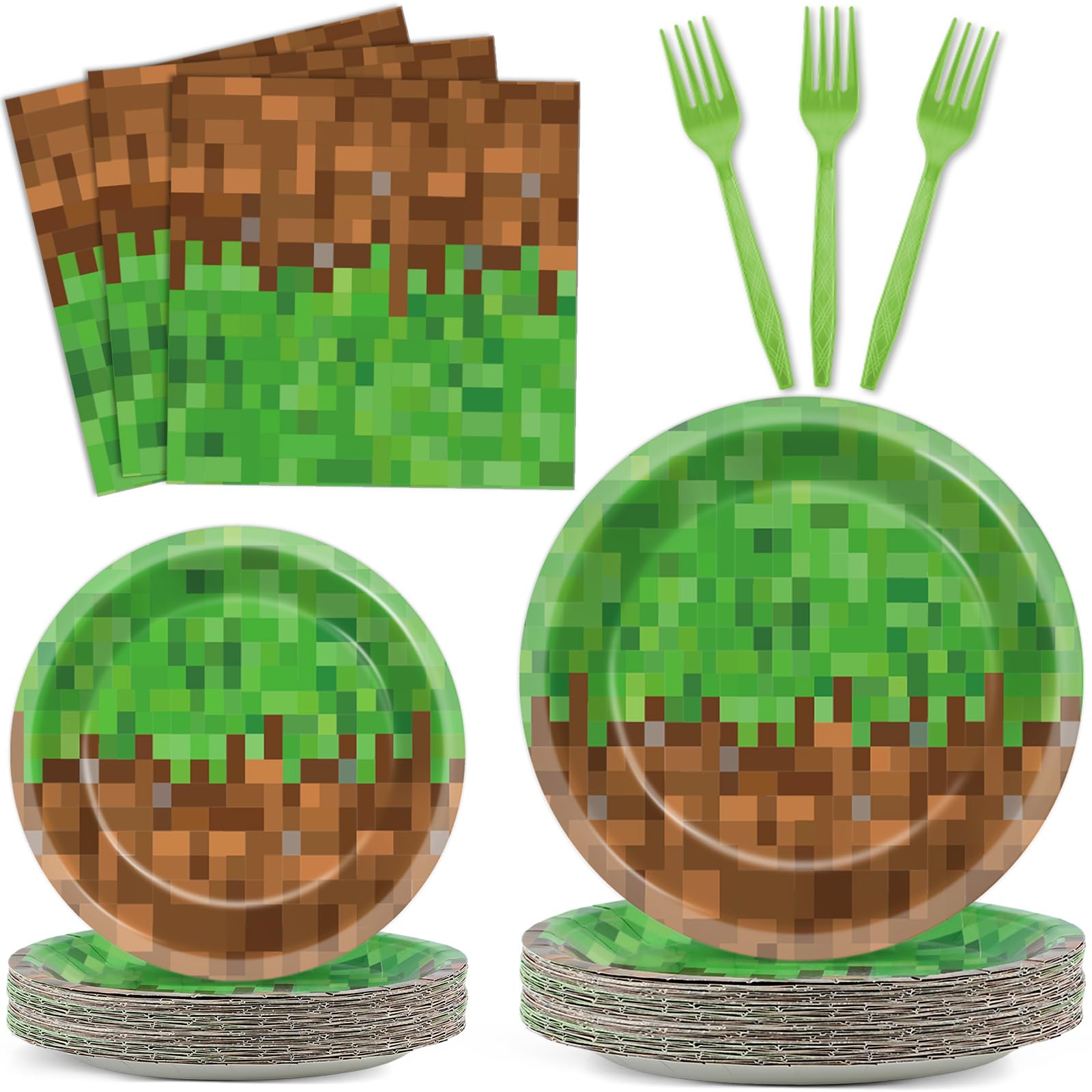 Minecraft Birthday Party Plates Minecraft Birthday Party Deluxe Kit — free download
