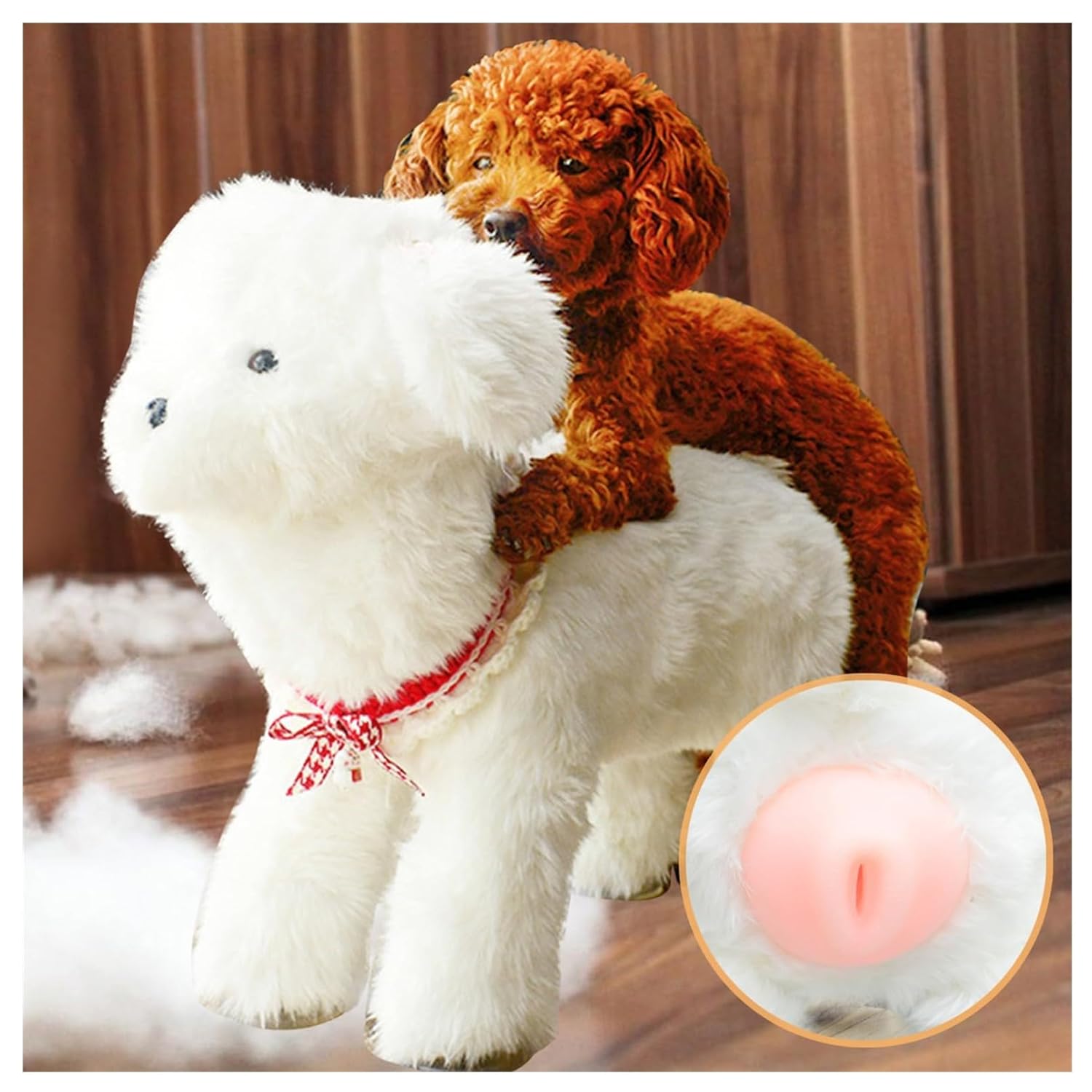 Opaeroo Male Pet Estrus Vent Dog Toys Silicone Simulation Mating Pet Toy Pet Dogs Interactive Plush Squeaky Toys