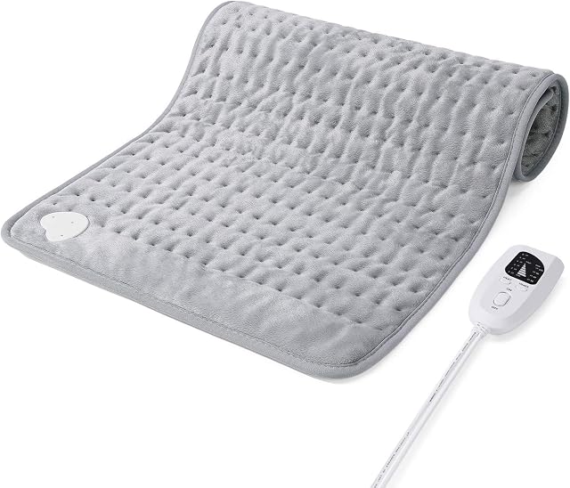 Heat Pads for Back Pain and Cramps Relief,XXX-Large Electric Heating Pads Warm with 6 Heating Levels & 2 Hours Auto Shut-Off,Fast-Heating Machine-Washable Pad - 15.6" X 30" Bromose