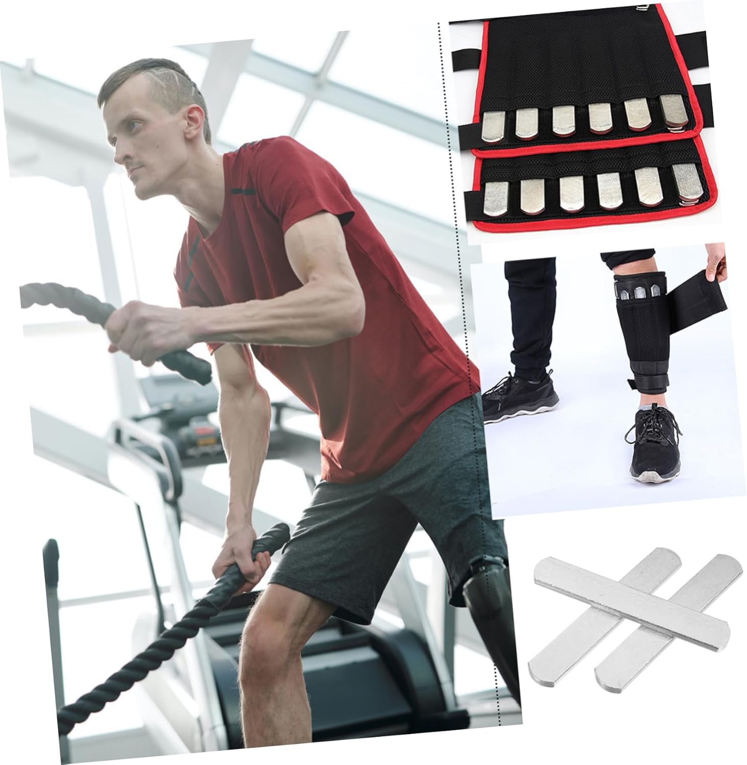 10pcs Running Weighted for Strength Training Fitness Equipment for Jogging Walking and for Beginners and Athletes Compact