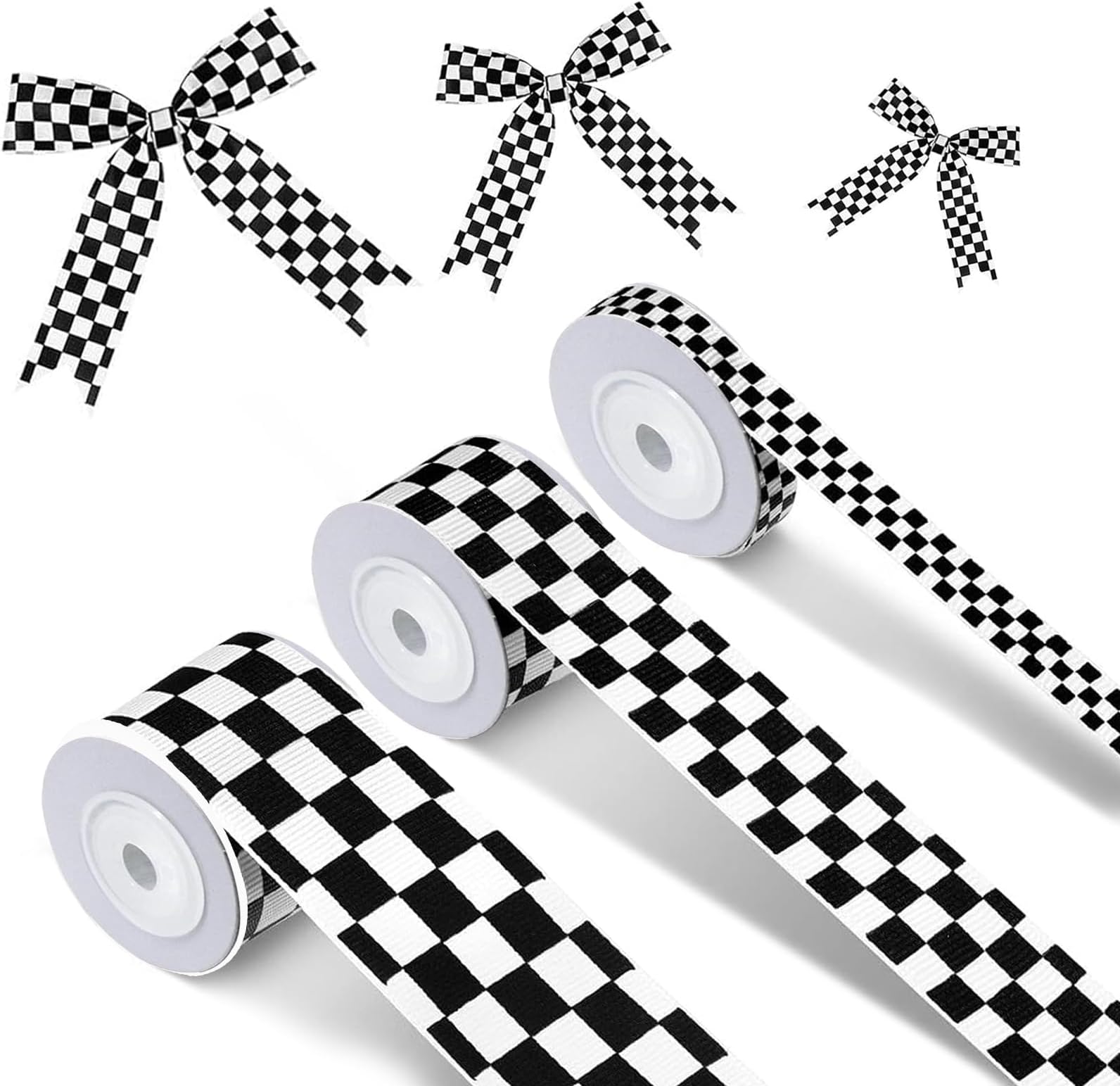 Amazon.com: 2 Rolls 20 Yards Racing Car Themed Grosgrain Ribbon 1.5Inch ...