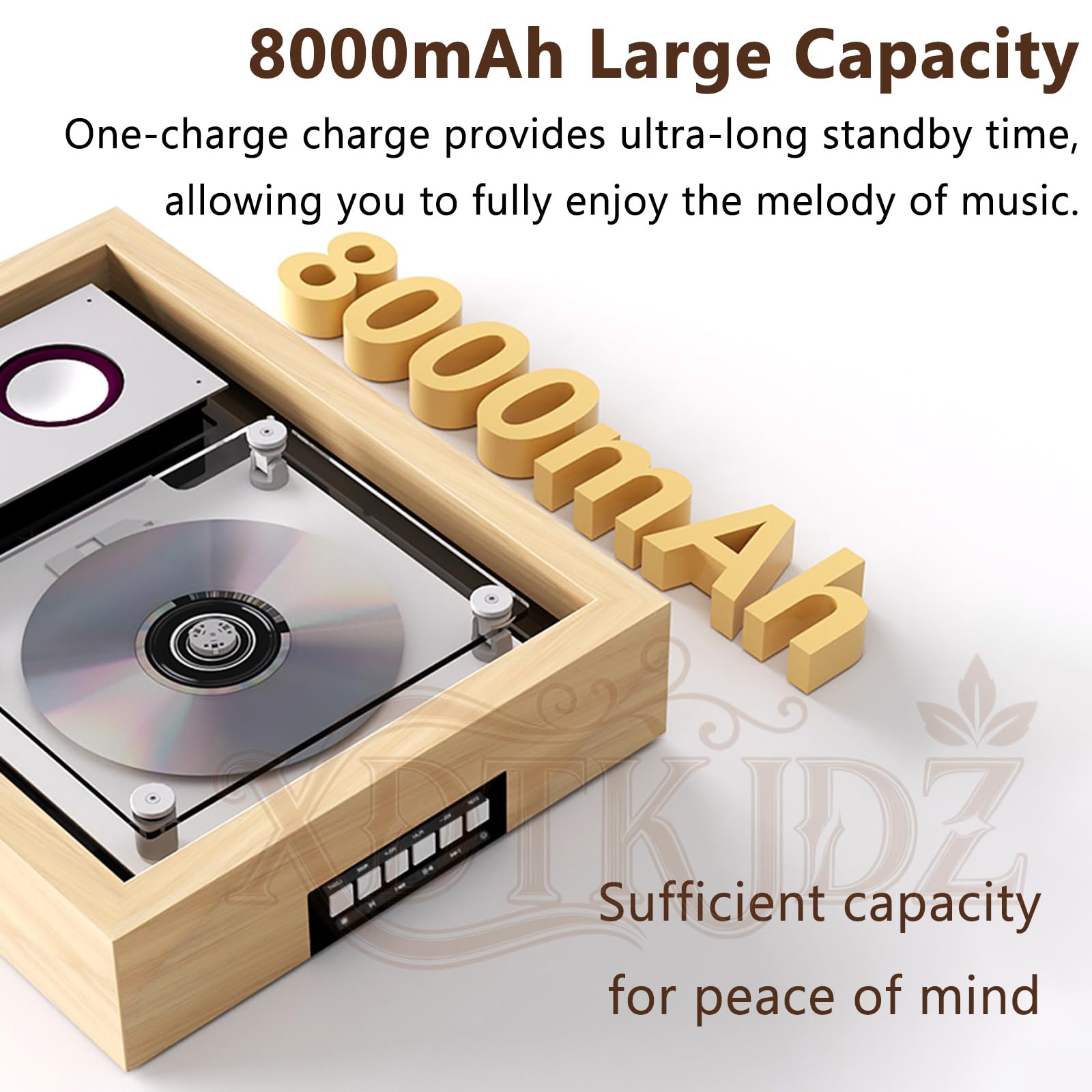 Montabile a parete Music Frame Lettore CD con USB, FM, Bluetooth e AUX Modalità per casa, corridoio e ufficio Decor