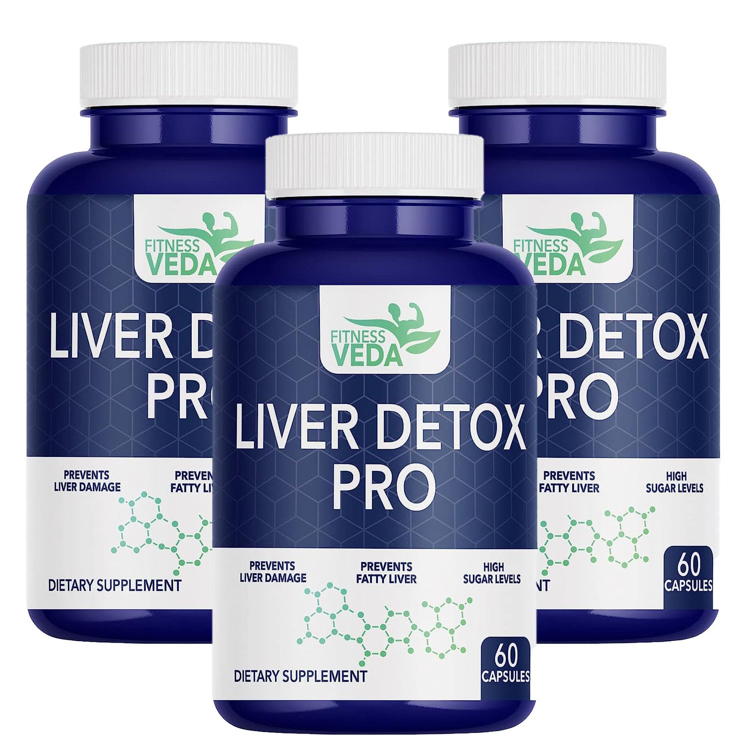 FITNESS VEDA Liver Detox Supplement | Milk Thistle Extract for Liver Support & Antioxidant Care | Fatty Liver Protection - 60 Capsules — Amazon image 9